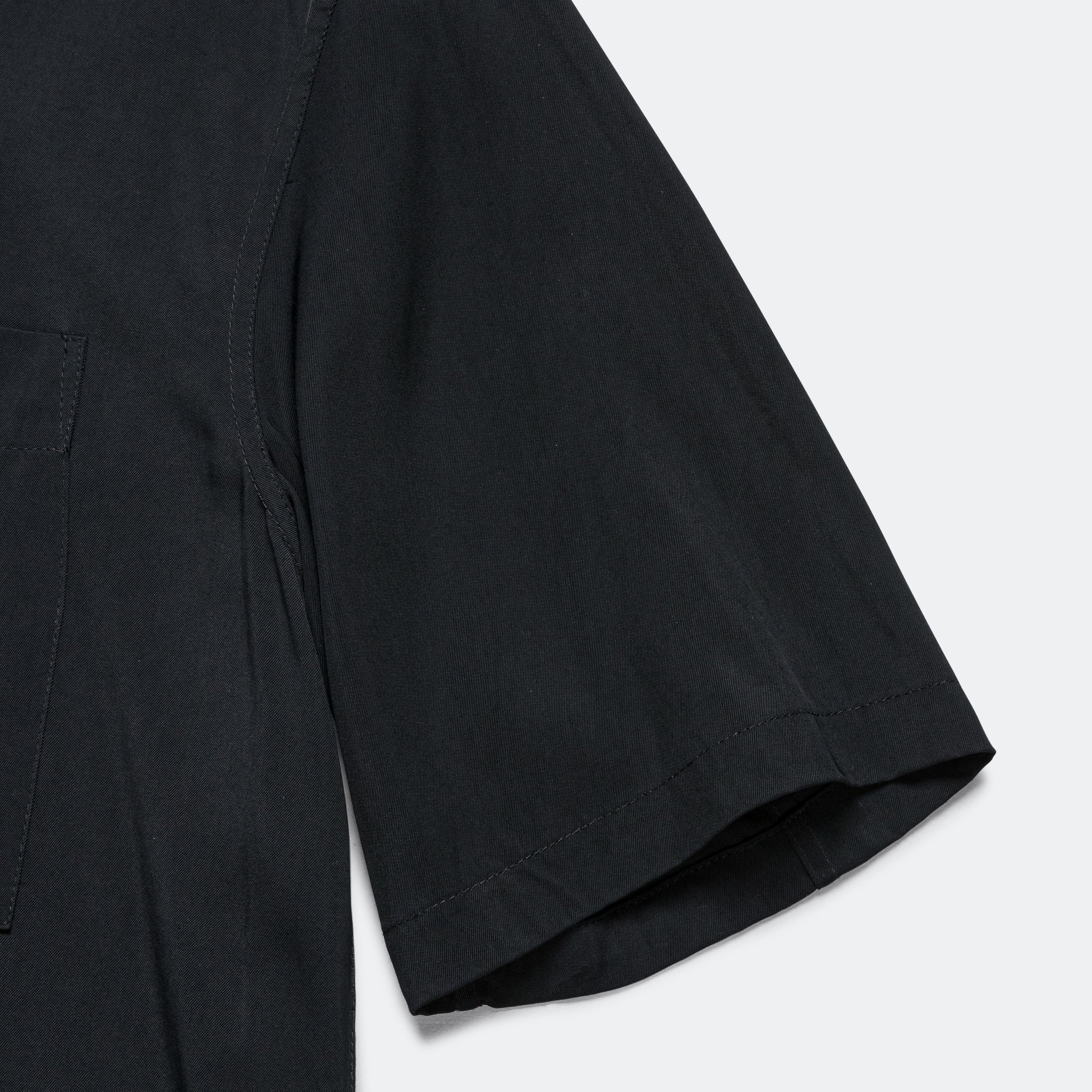 Song For The Mute SFTM SS Box Shirt - Black Viscose