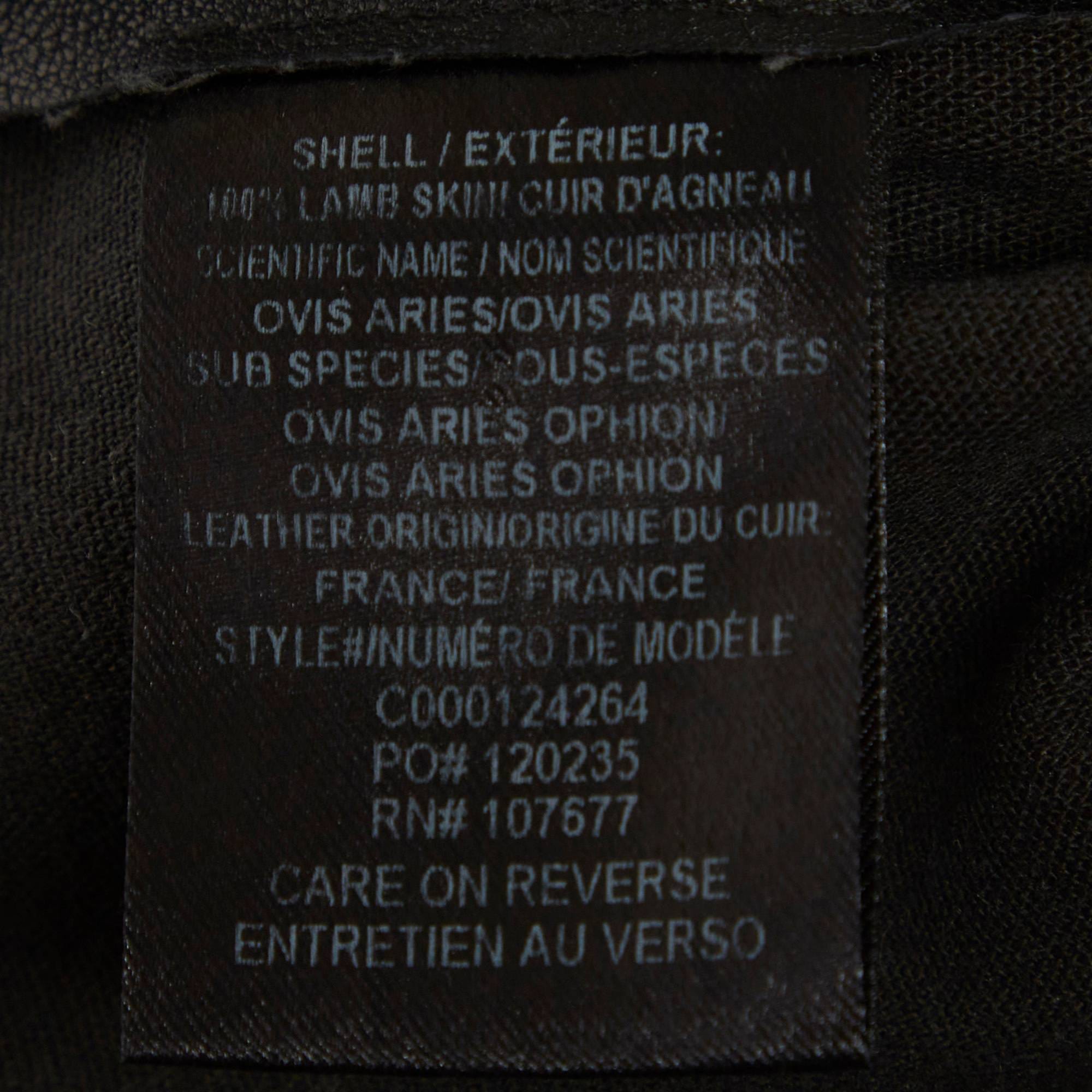 Alice + Olivia Black Leather Skinny Fit Pants