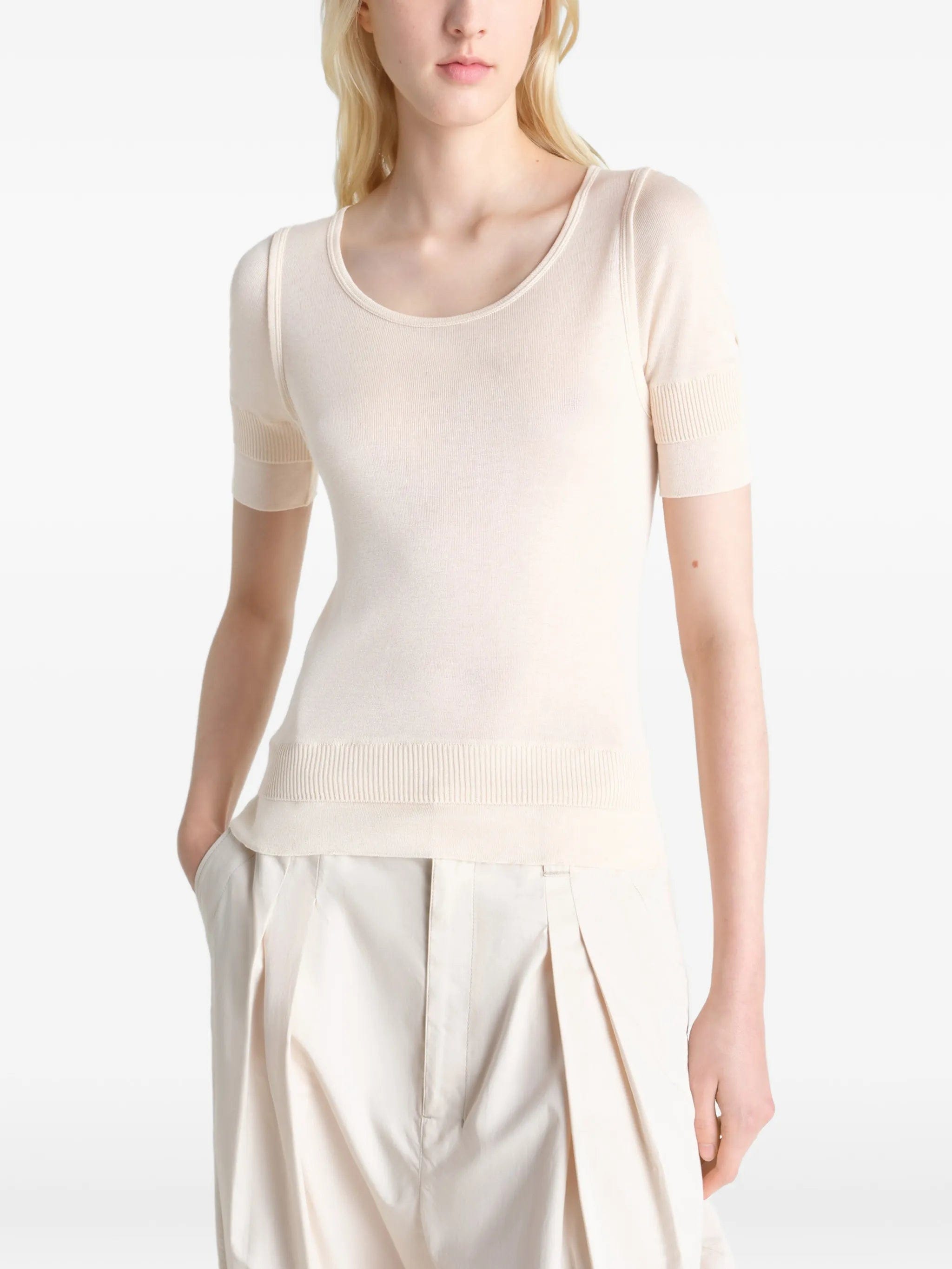 Lemaire Trompe L'oeil short - sleeve T - shirt
