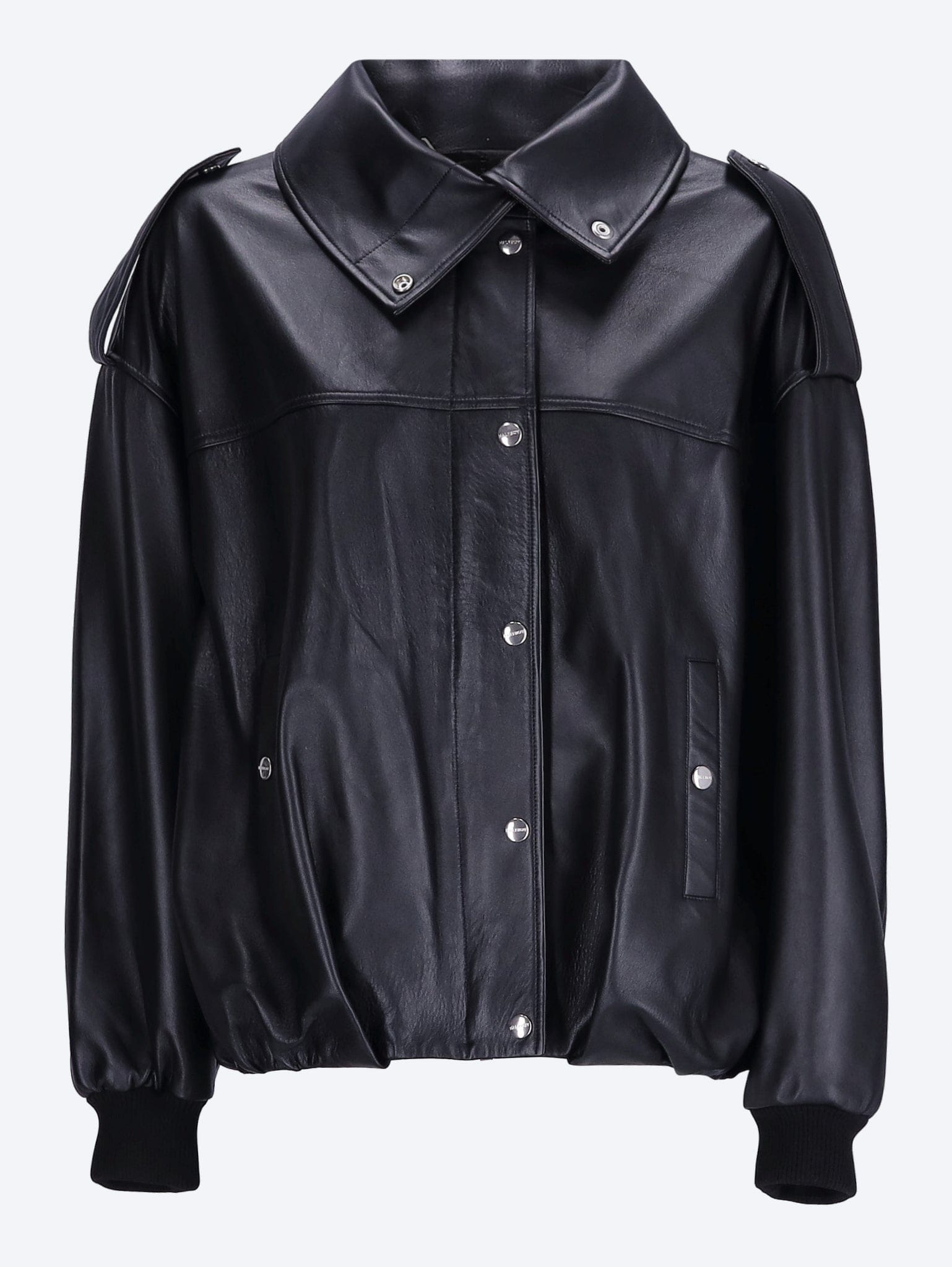 Halfboy Smooth leather bomber jacket