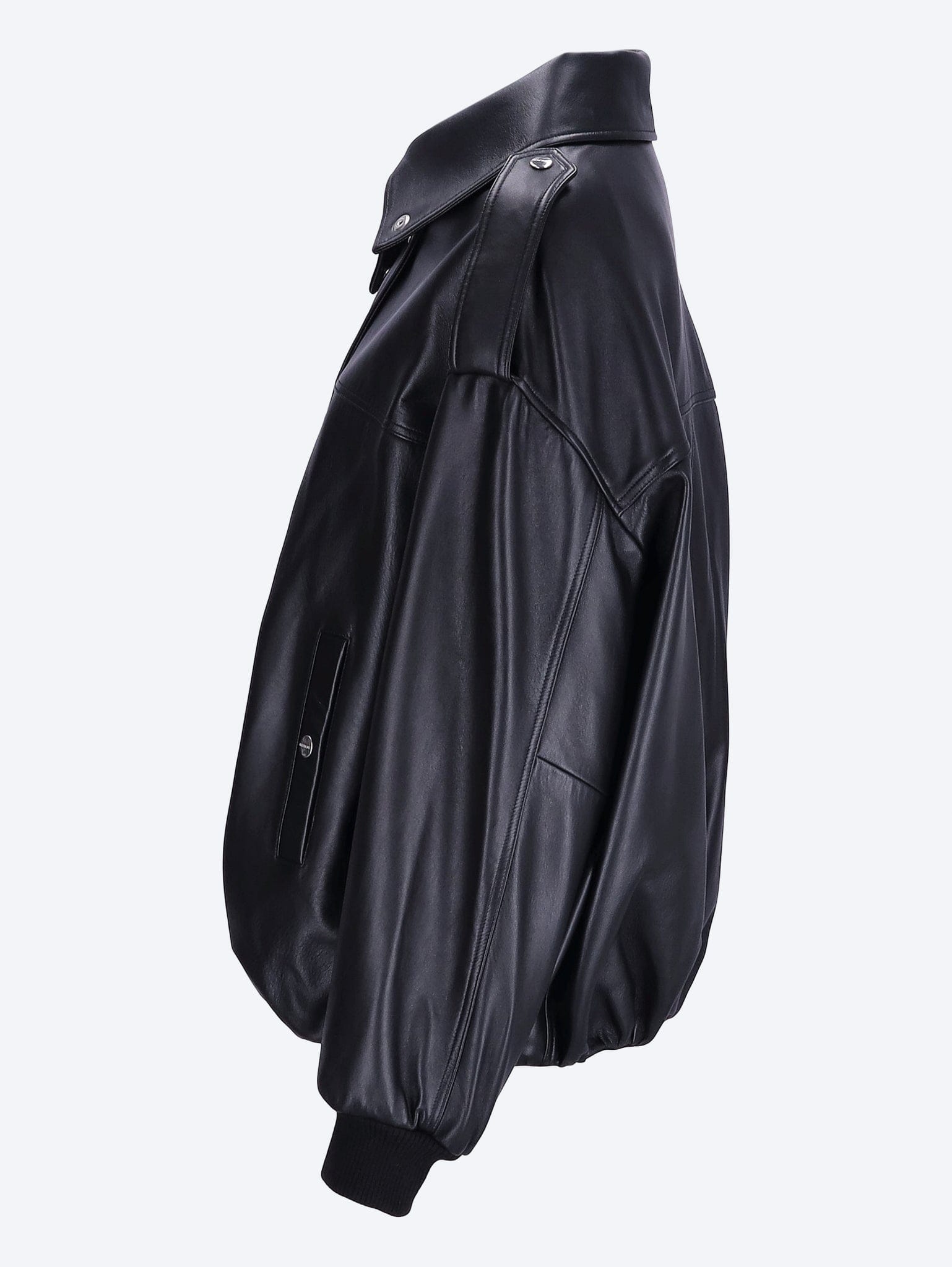 Halfboy Smooth leather bomber jacket
