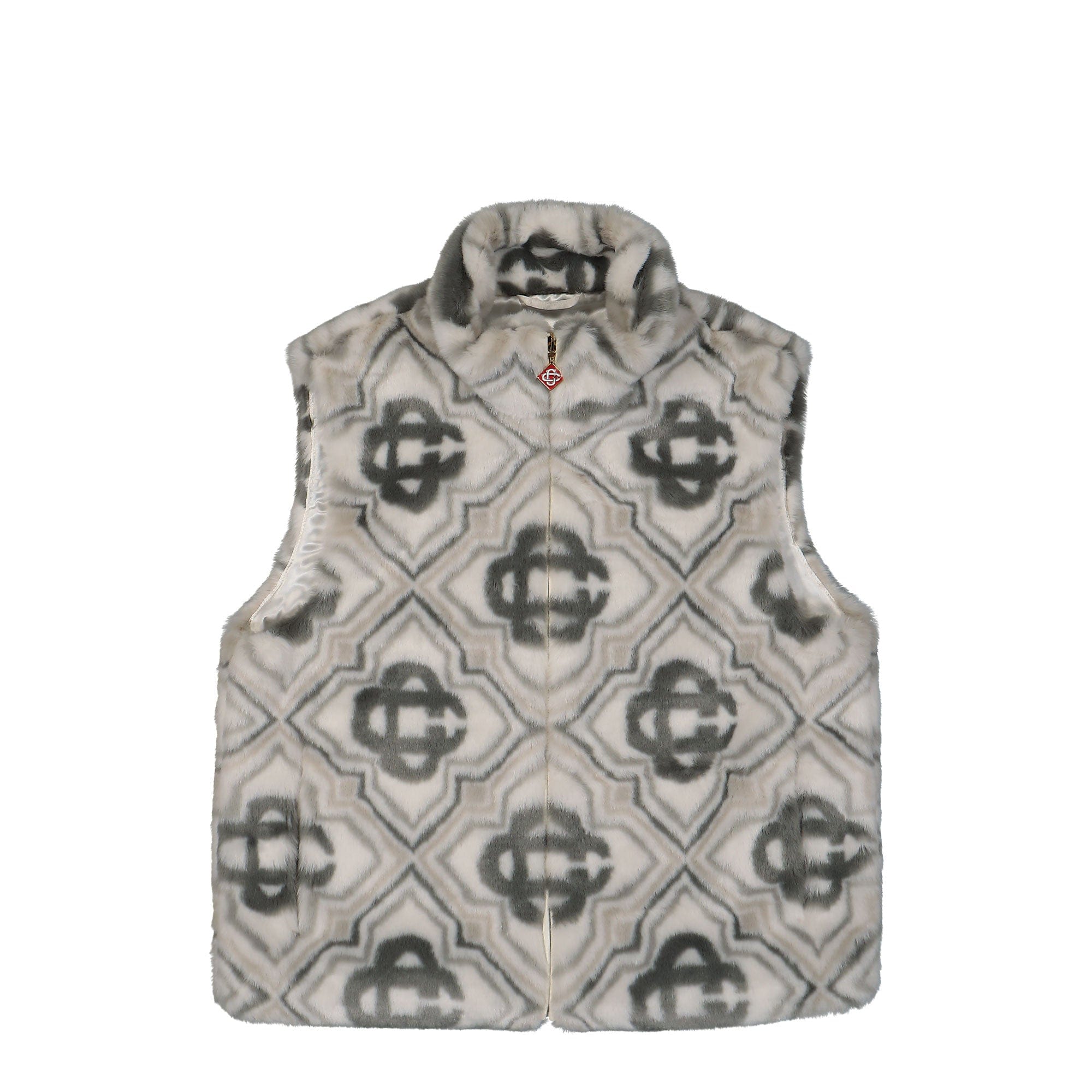 Casablanca Faux Fur Monogram Gilet