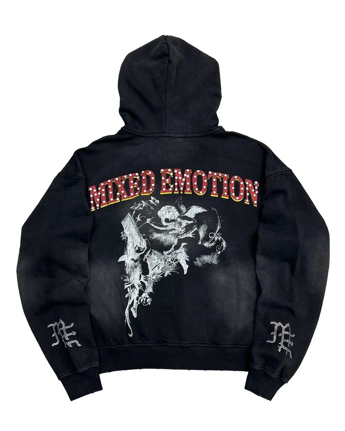 Mixed Emotions Broken Wings Hoodie Black
