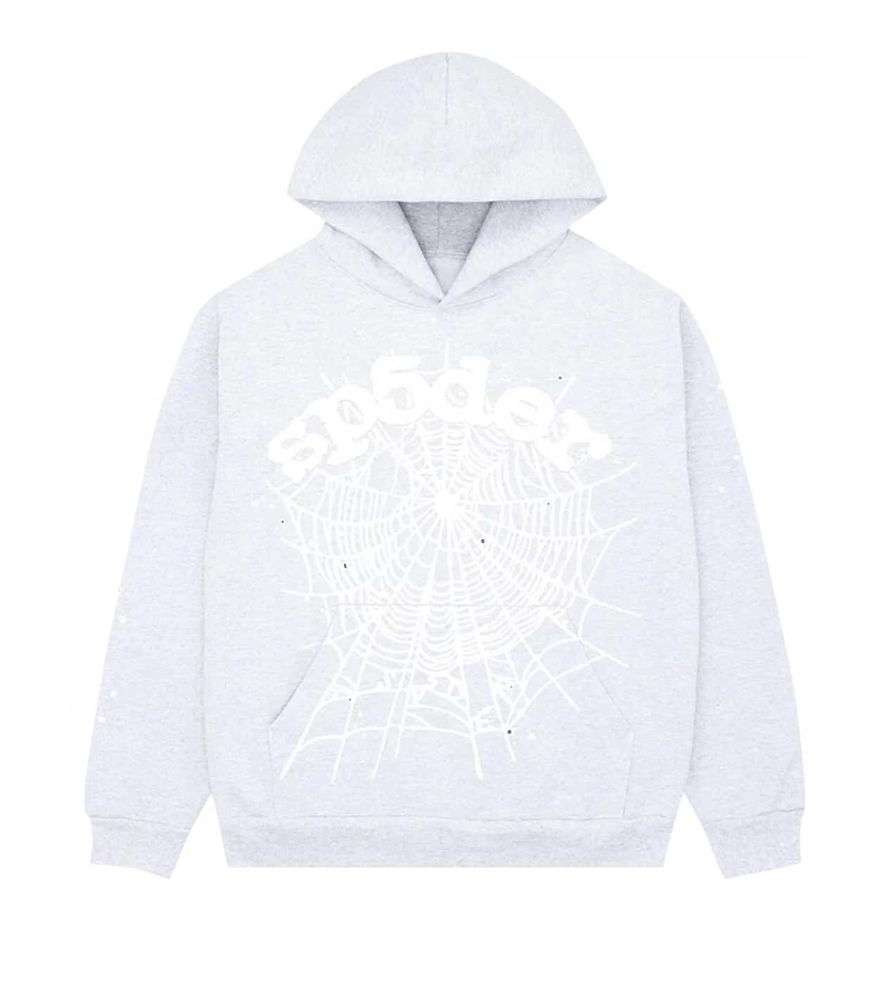 Sp5der Worldwide Sp5der OG Web Hoodie Heather Grey