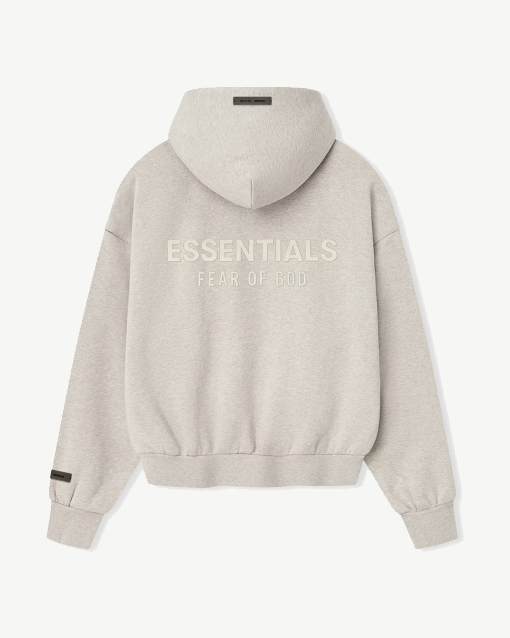FOG ESSENTIALS SS25 CLASSIC FULL ZIP UP HOODIE HEATHER STONE