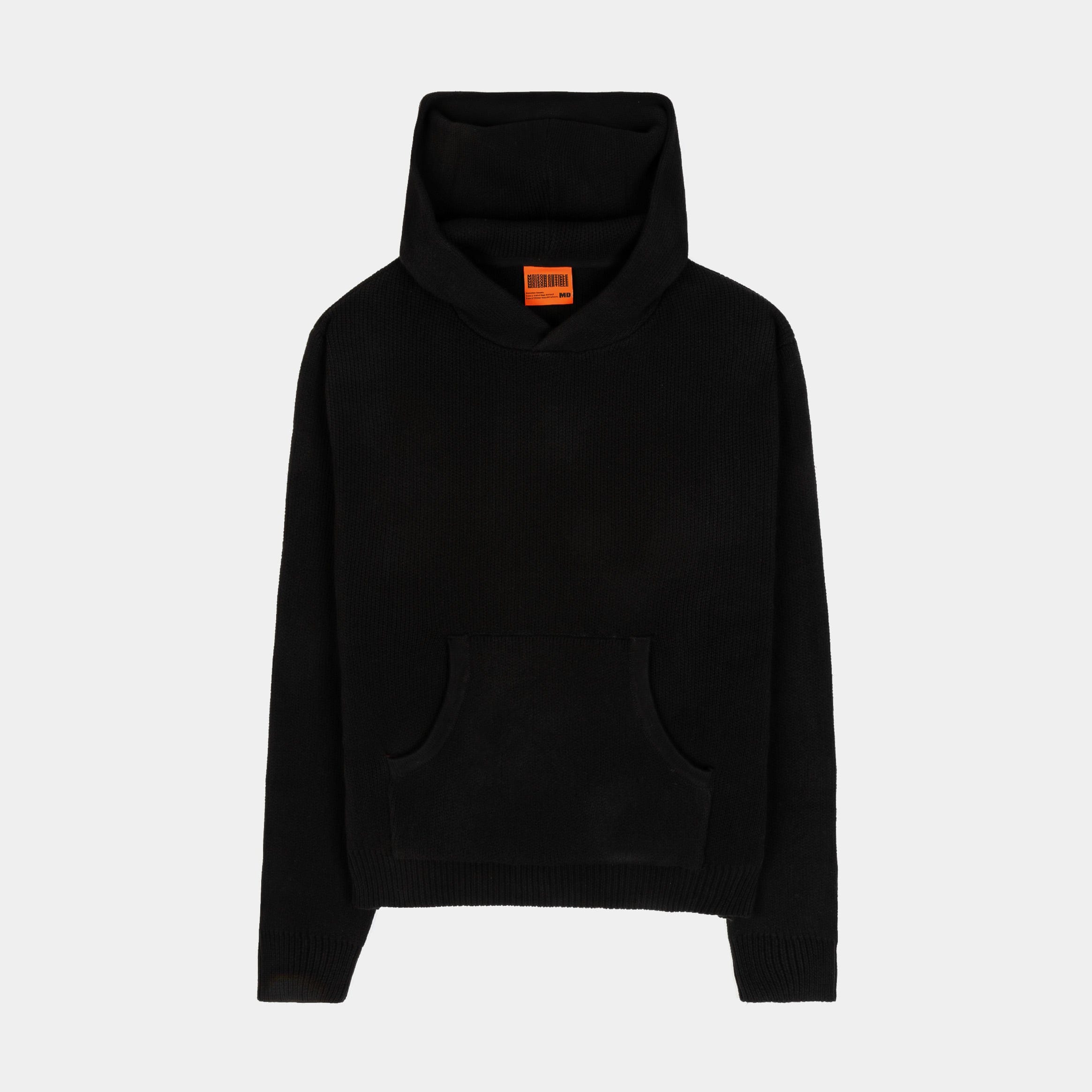 Maison Article Knit Pullover Mens Hoodie (Black)