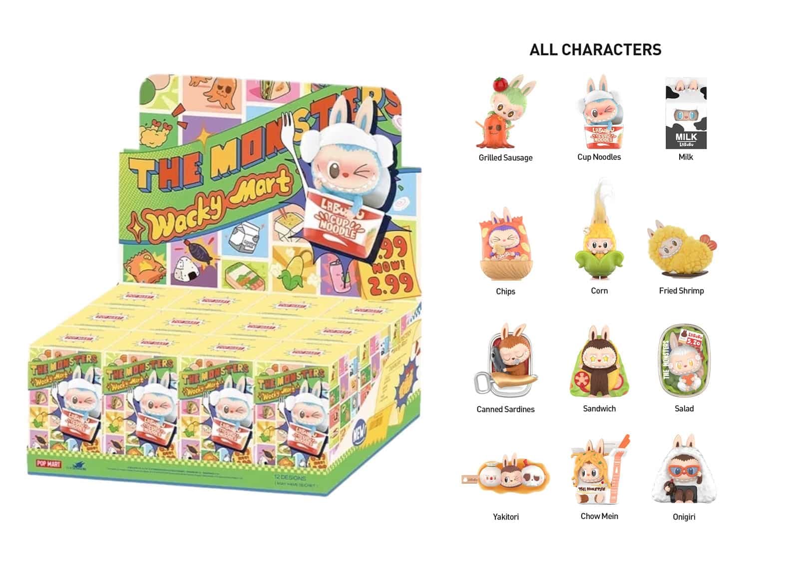 Pop Mart (labubu) The Monsters Wacky Mart Series Figure Single Blind Box