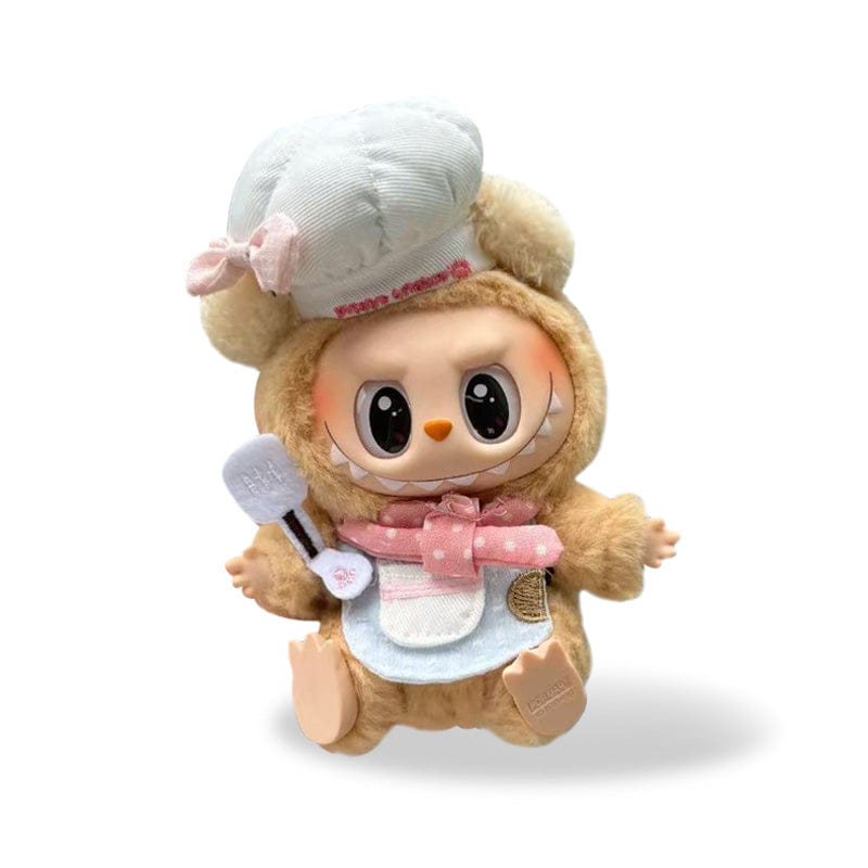 MY Funbox Official Store Labubu Outfit - A chef hat, apron, and spatula set