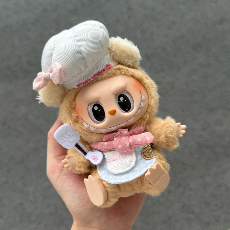 MY Funbox Official Store Labubu Outfit - A chef hat, apron, and spatula set