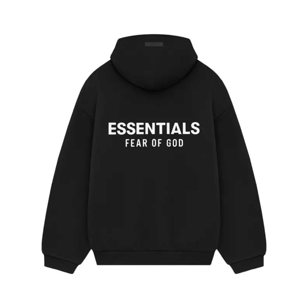 FOG Essentials Fear of God Essentials Hoodie FW24 Black Heather