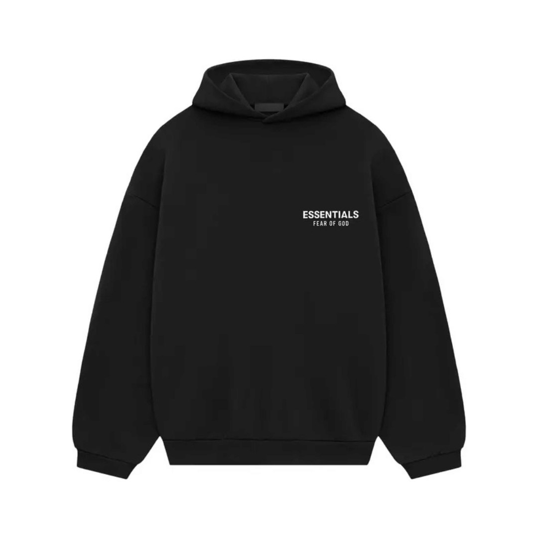 FOG Essentials Fear of God Essentials Hoodie FW24 Black Heather