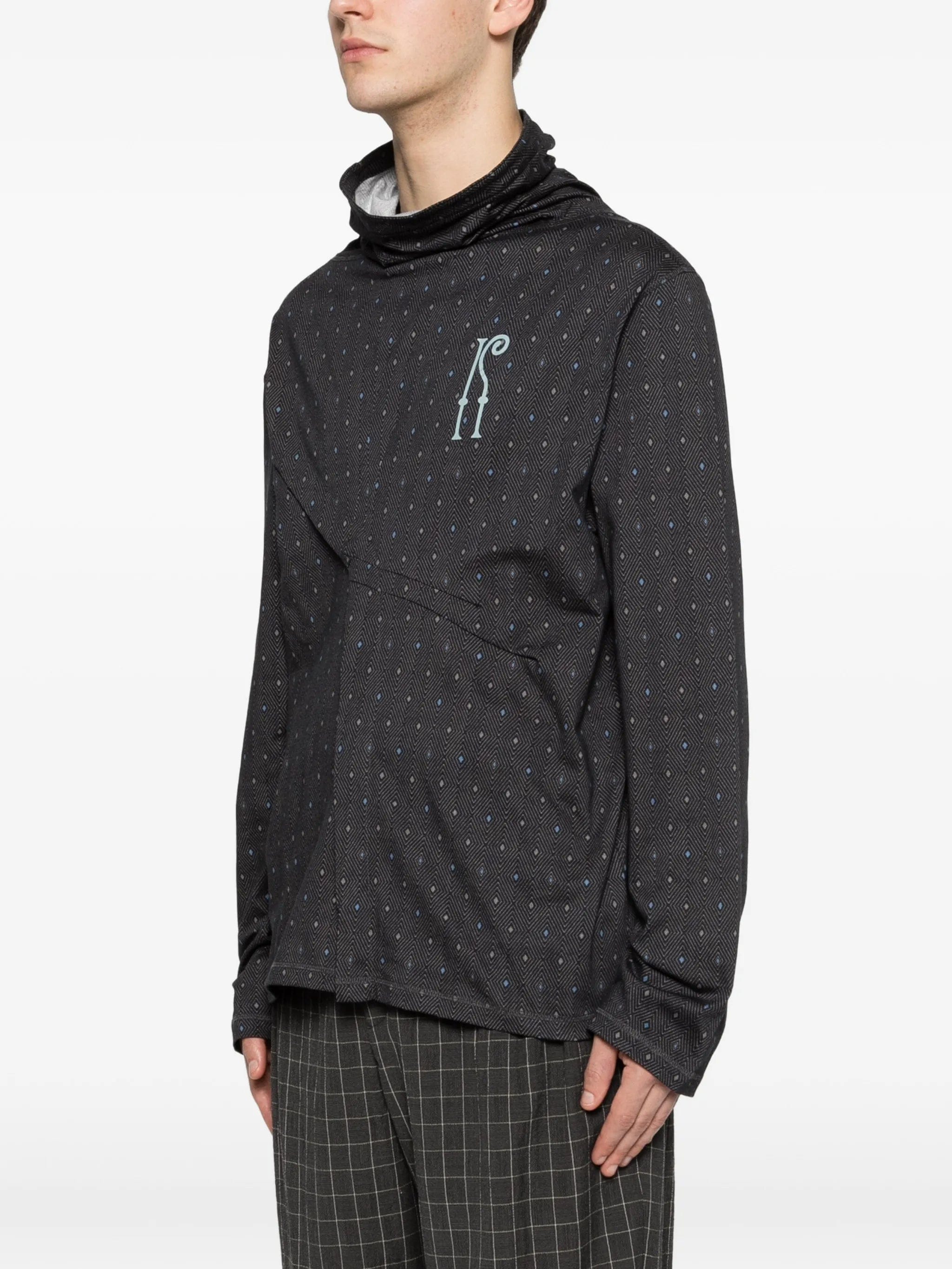 Kiko Kostadinov Ohne long - sleeve mock - neck T - shirt