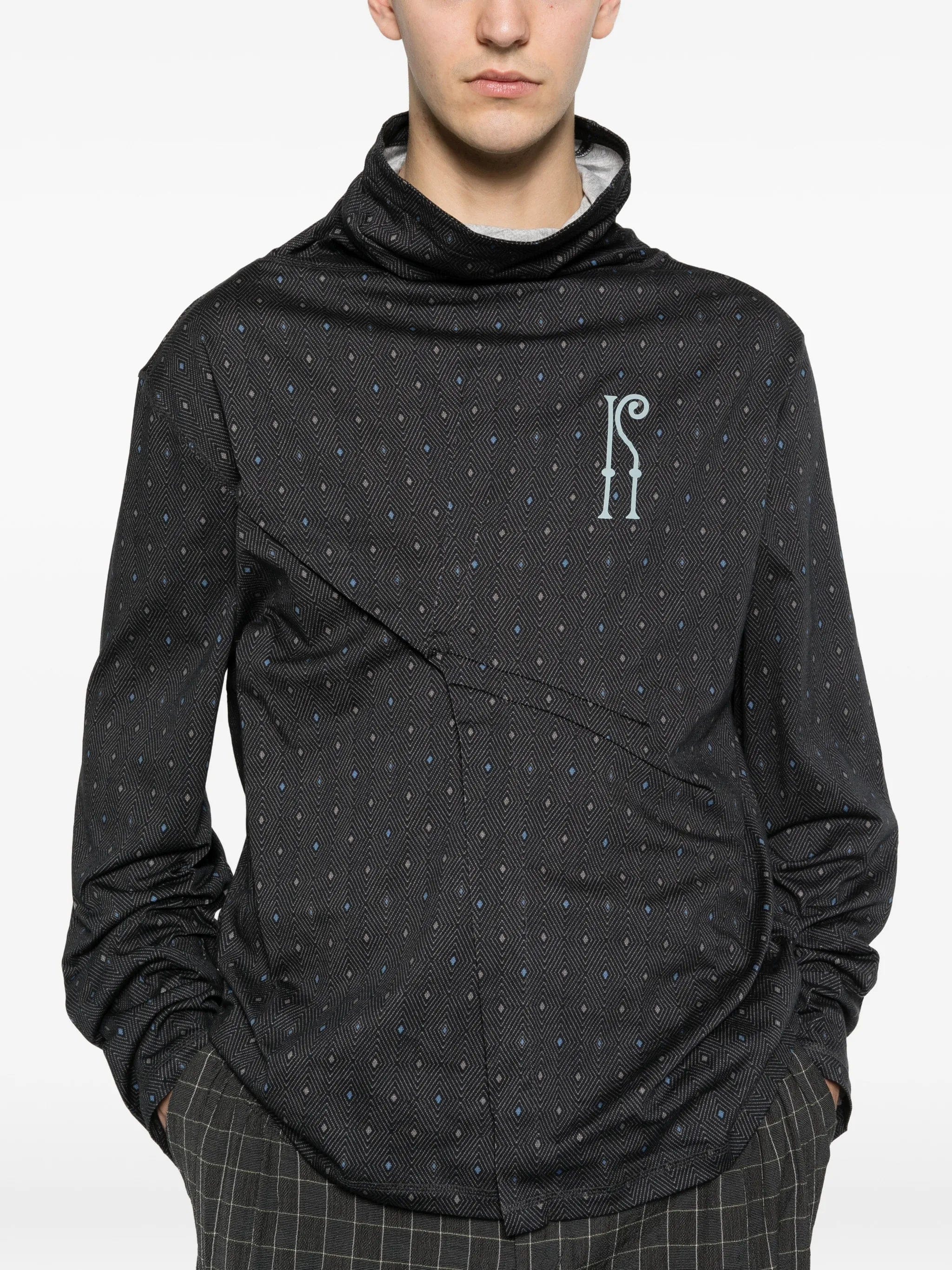 Kiko Kostadinov Ohne long - sleeve mock - neck T - shirt