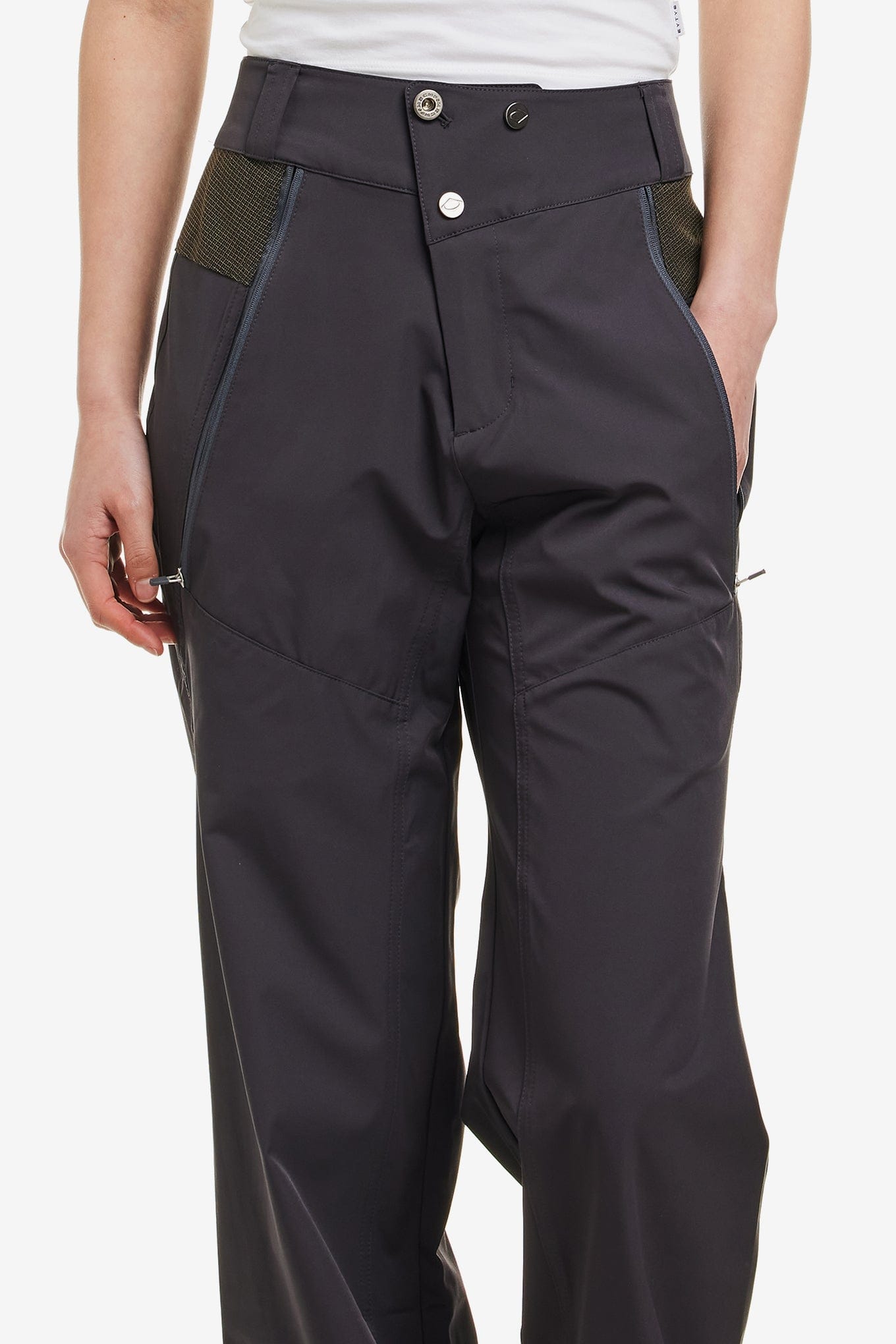 MSCHF EYELET PANELED STRAIGHT PANTS