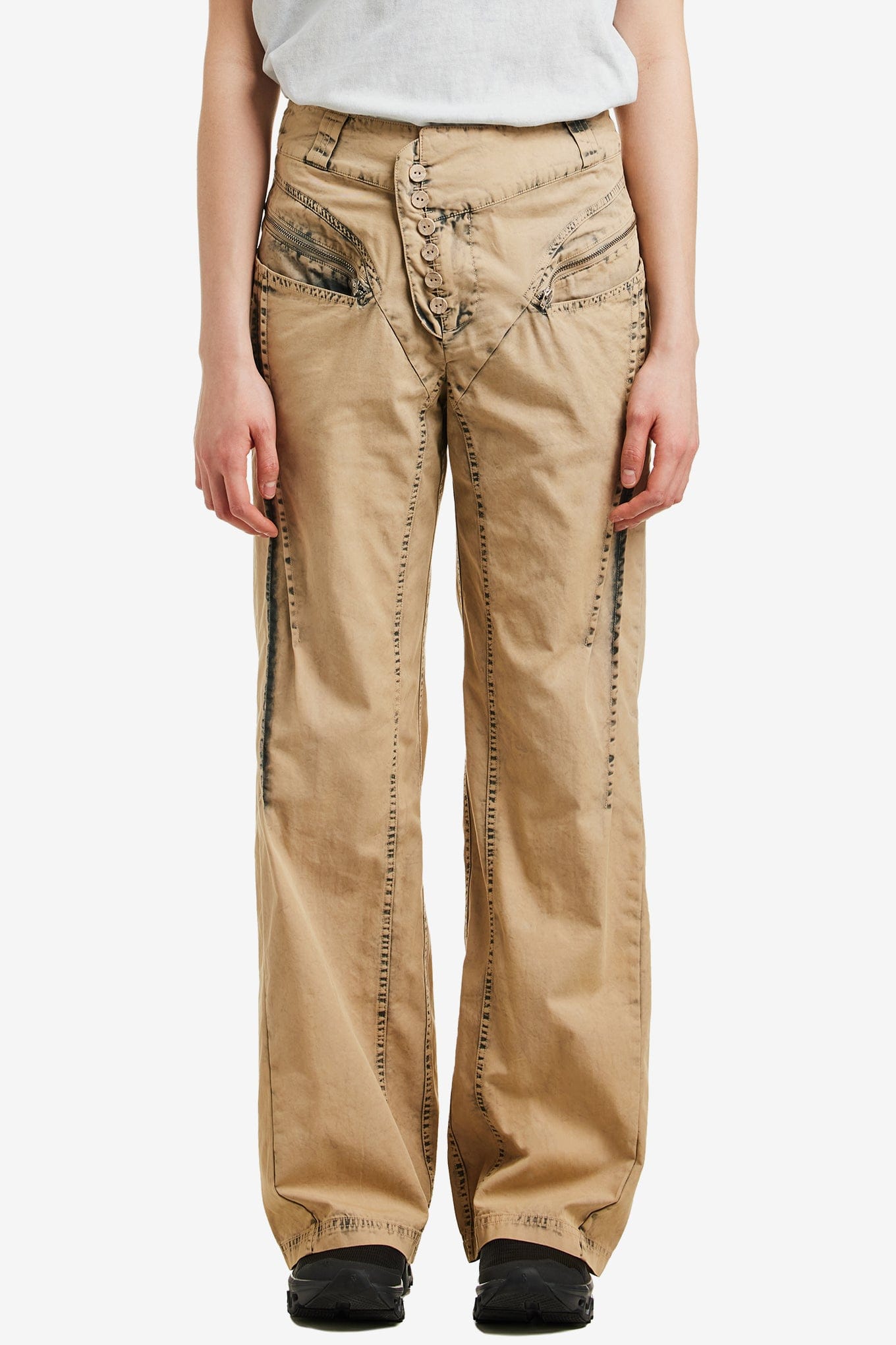 MSCHF BLEACHED PINTUCK PANTS