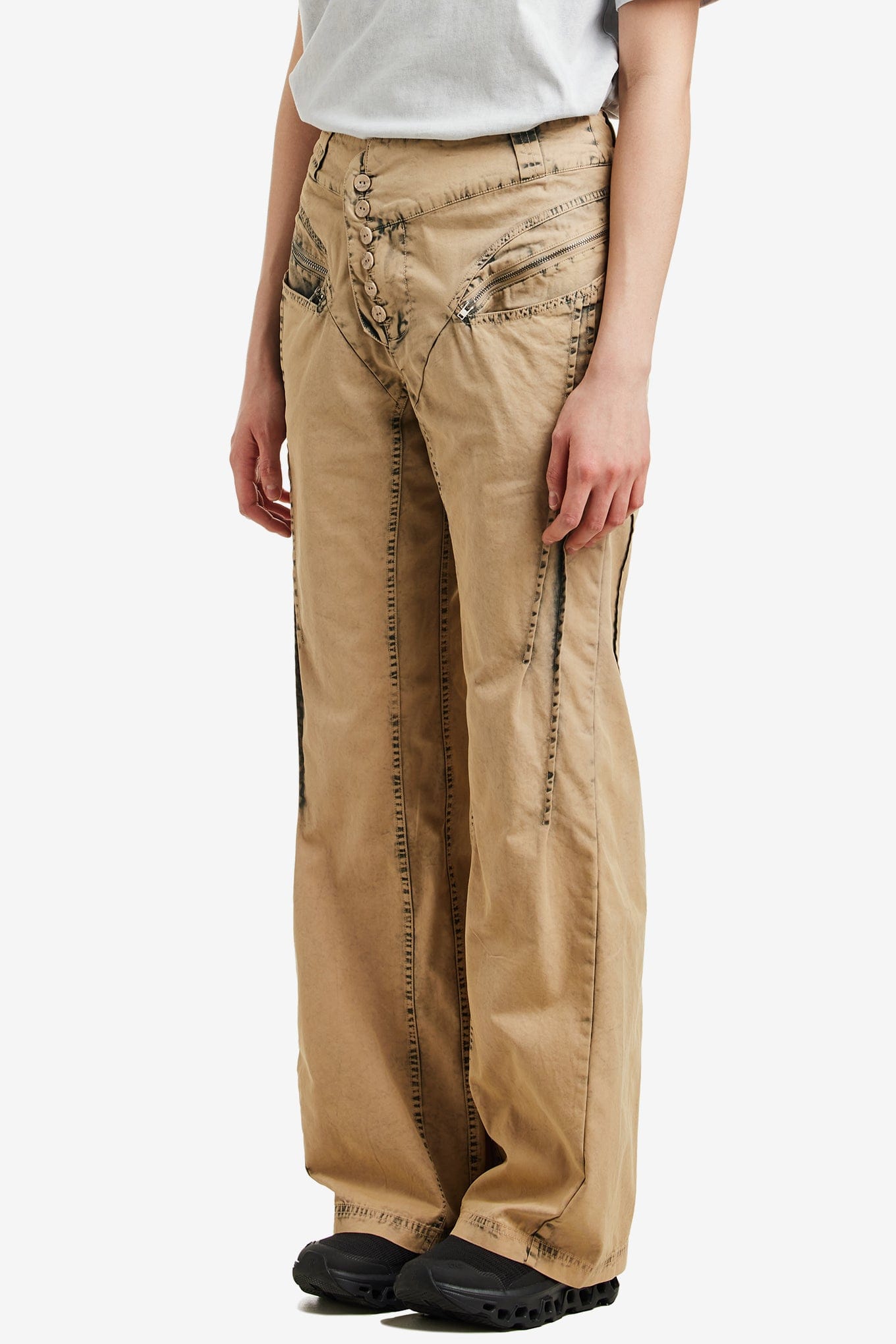 MSCHF BLEACHED PINTUCK PANTS