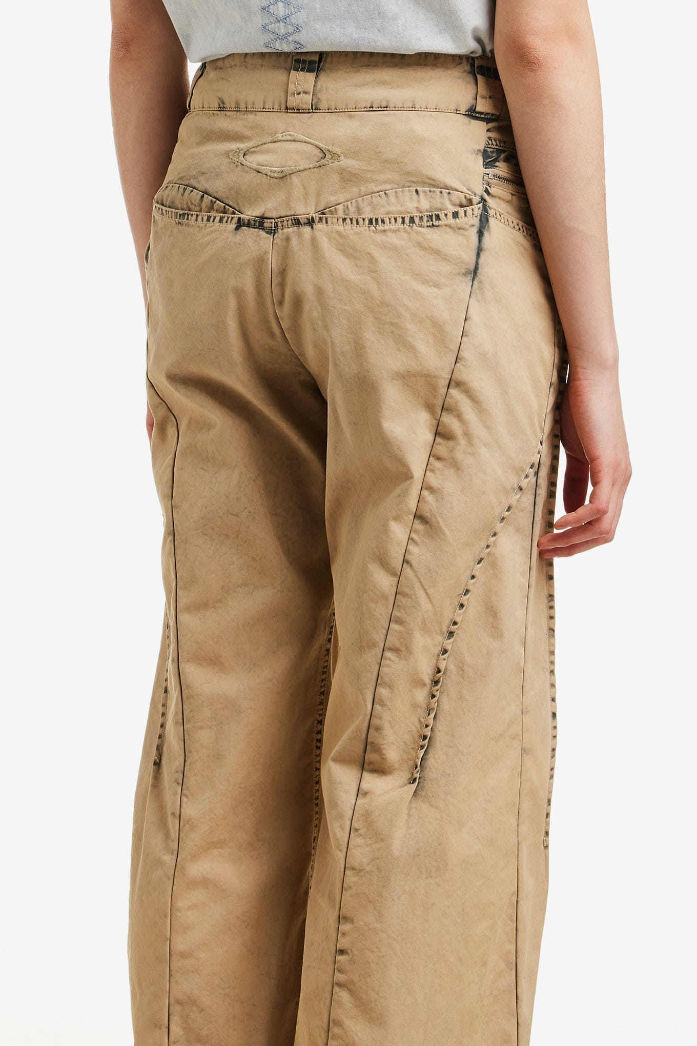 MSCHF BLEACHED PINTUCK PANTS