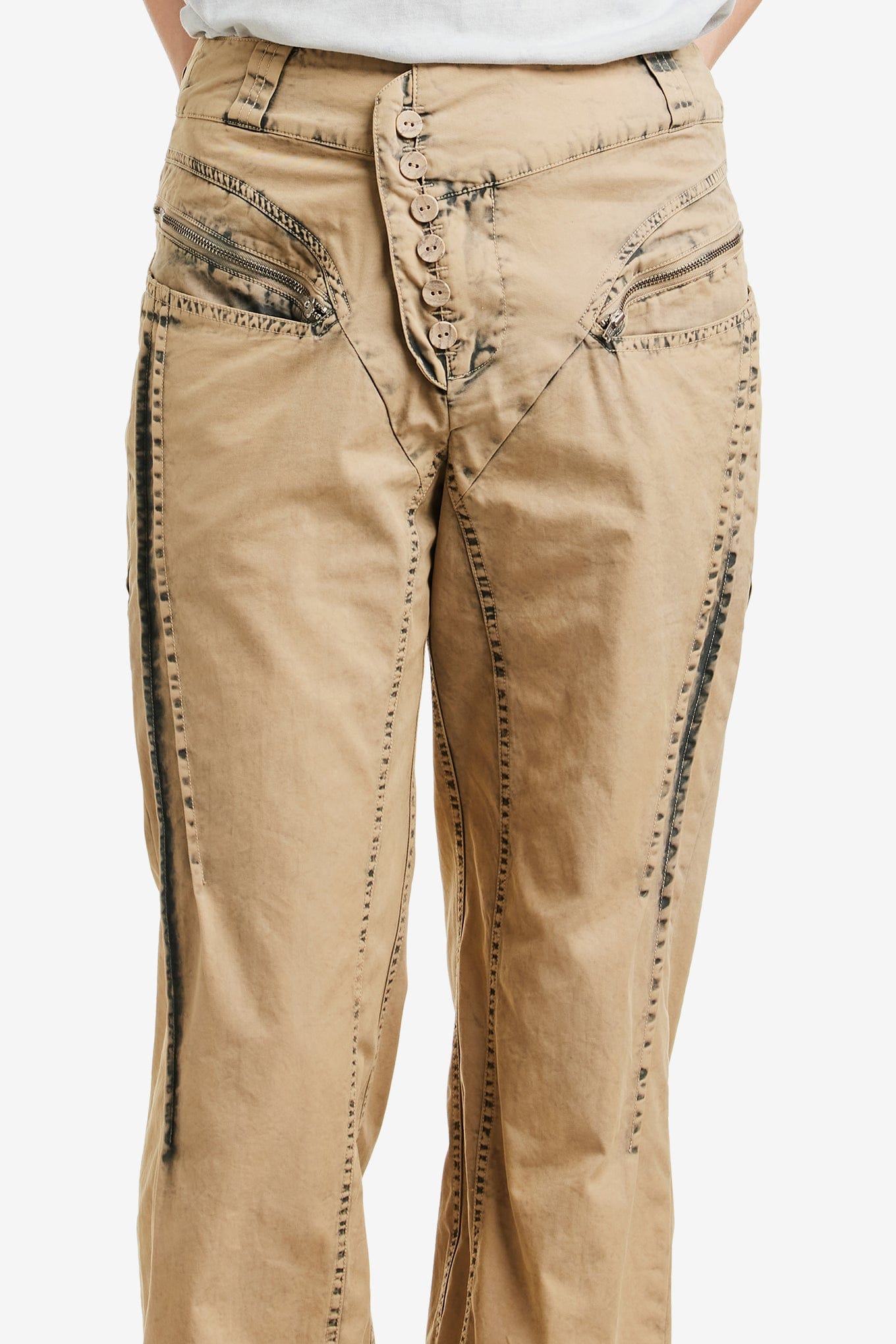 MSCHF BLEACHED PINTUCK PANTS