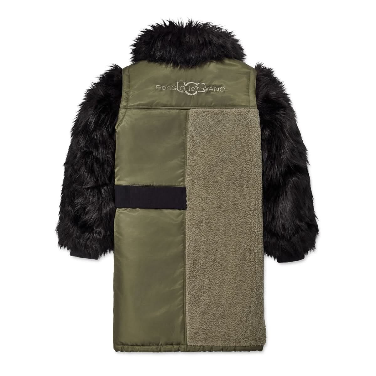 Feng Chen Wang x UGG Faux Fur Long Coat
