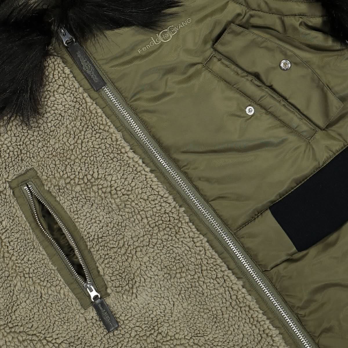 Feng Chen Wang x UGG Faux Fur Long Coat