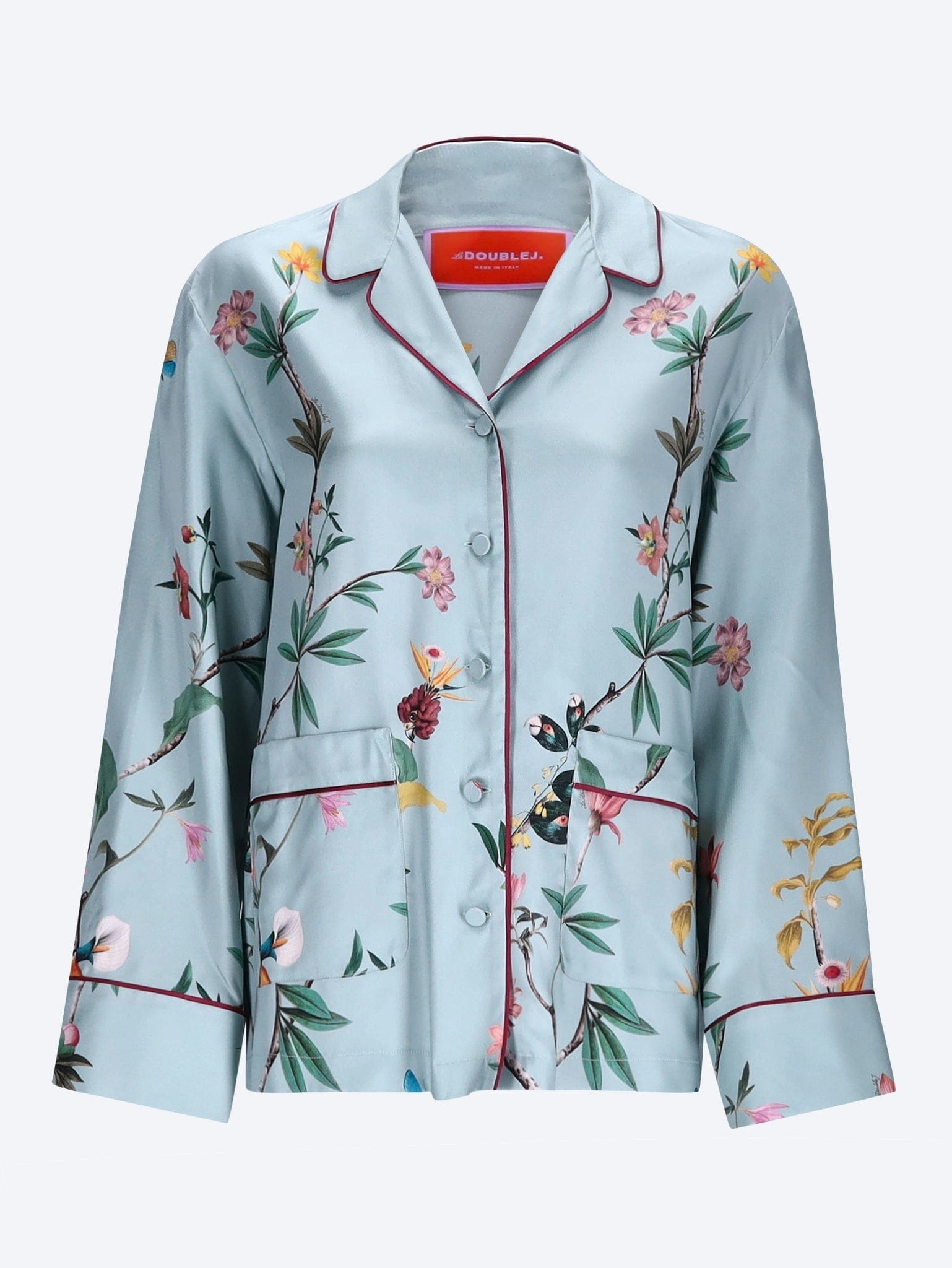 LA Doublej Zooflora panel pajama shirt