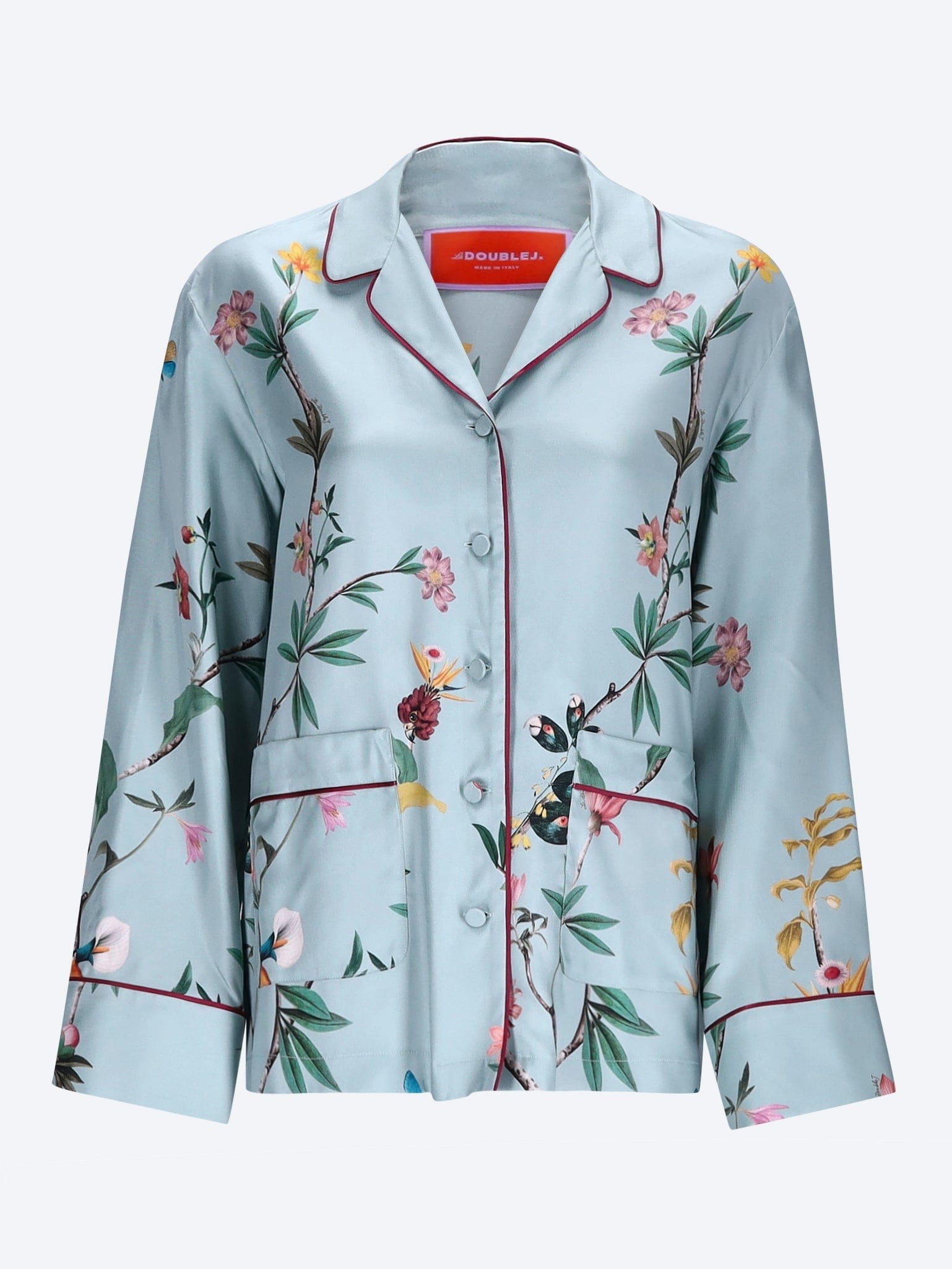 LA Doublej Zooflora panel pajama shirt