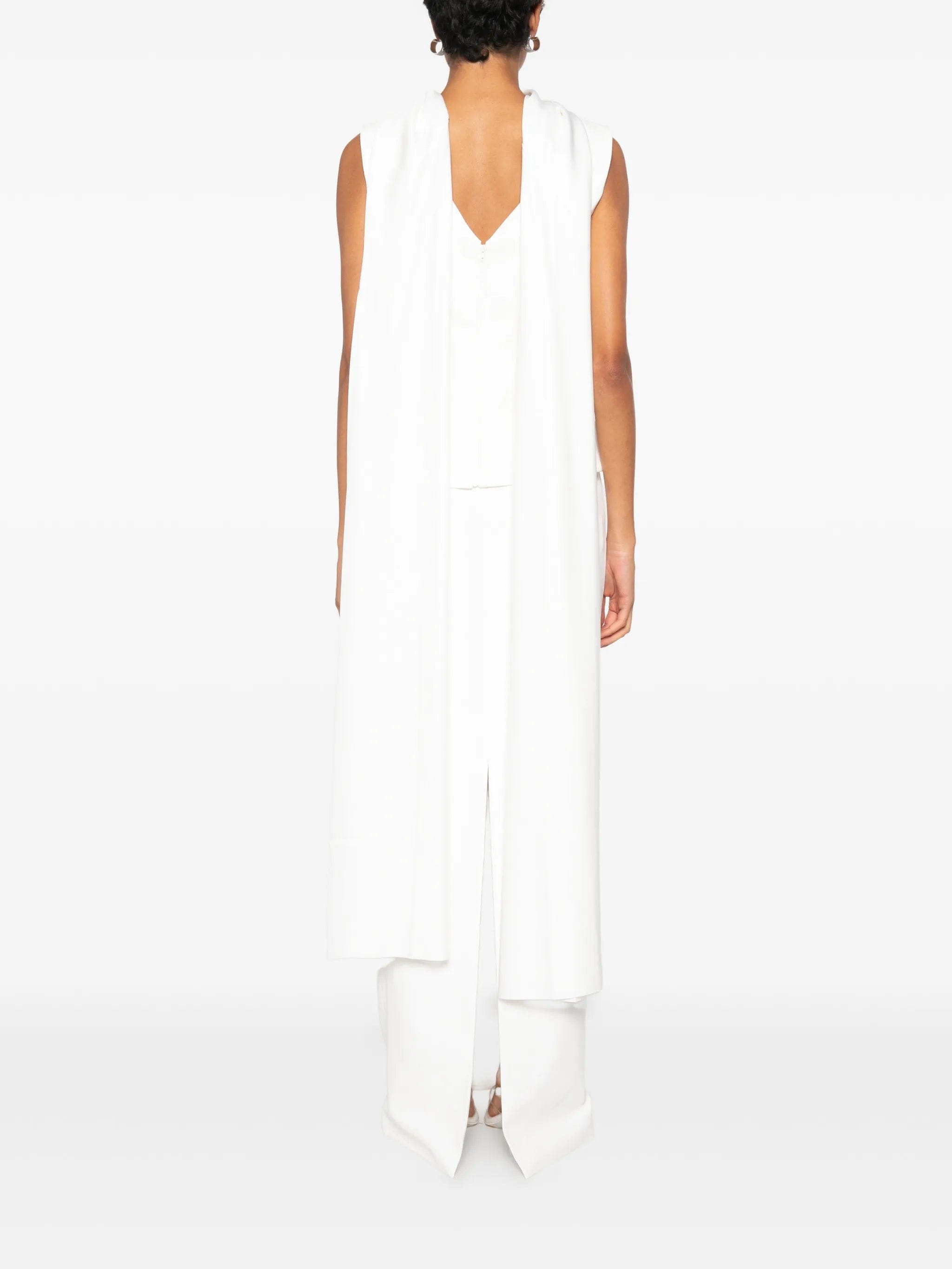 Solace London Annie peplum - waist draped - panel maxi dress