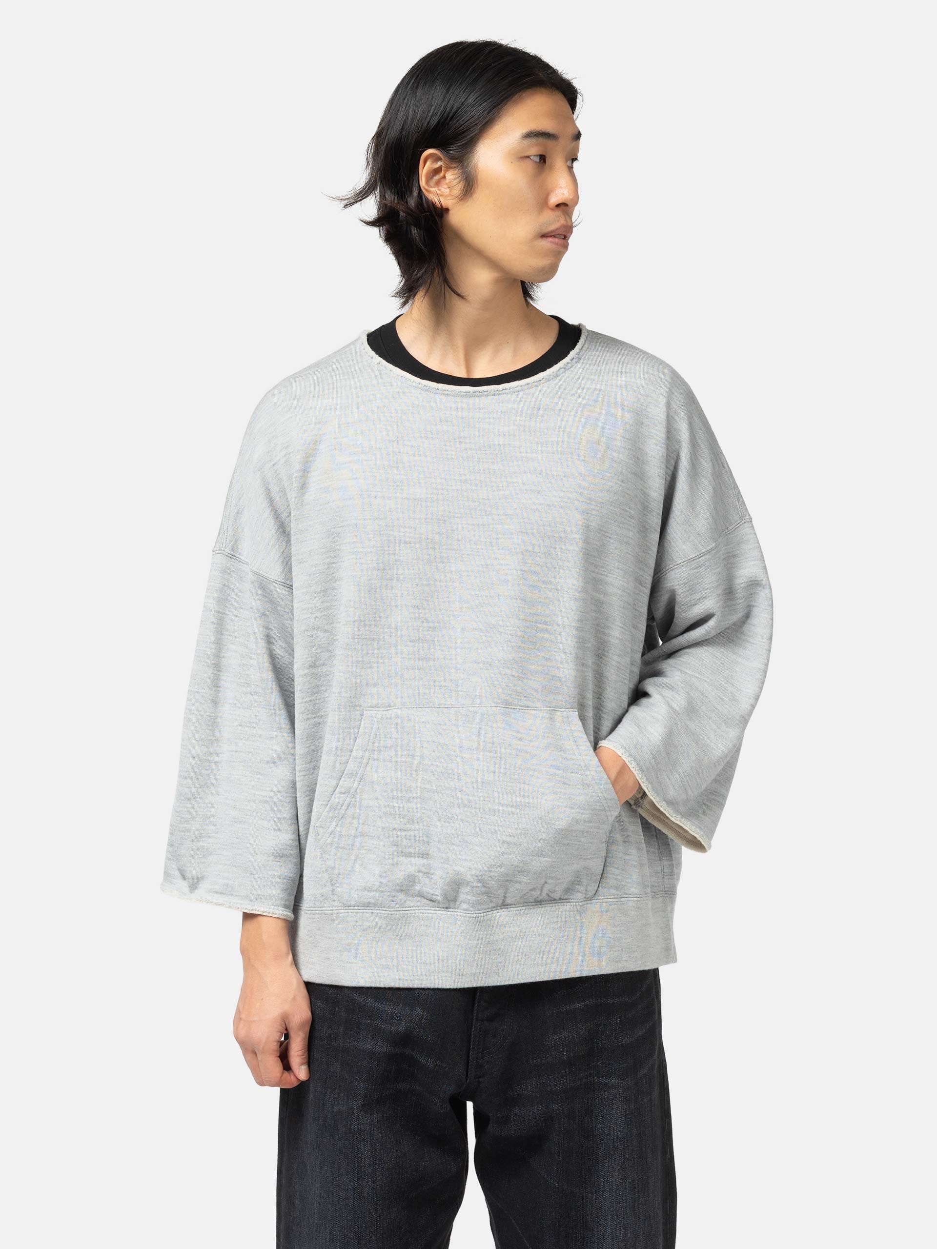 Visvim Burrow Dual Sweat (Superfine) Grey