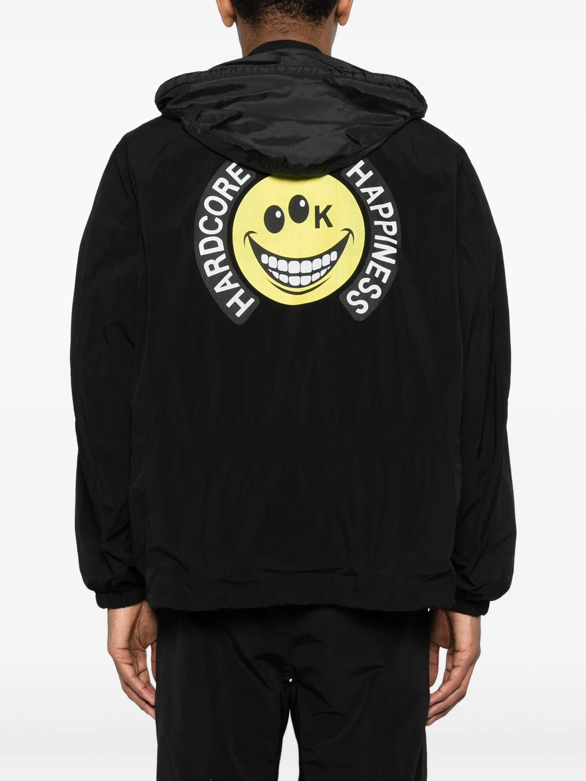 Kolor colour - block hooded jacket