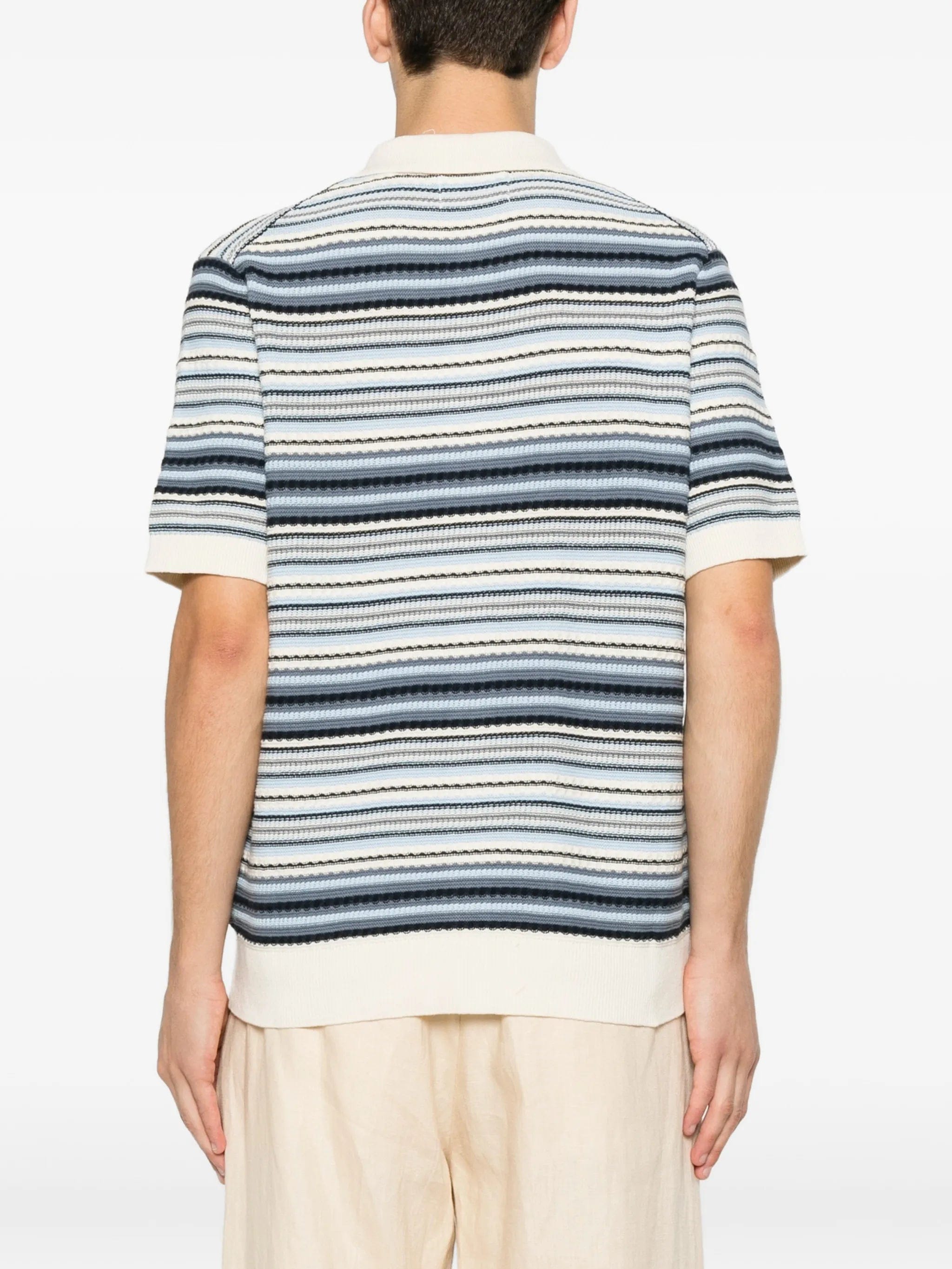 NN07 Nolan 60019 striped knitted shirt
