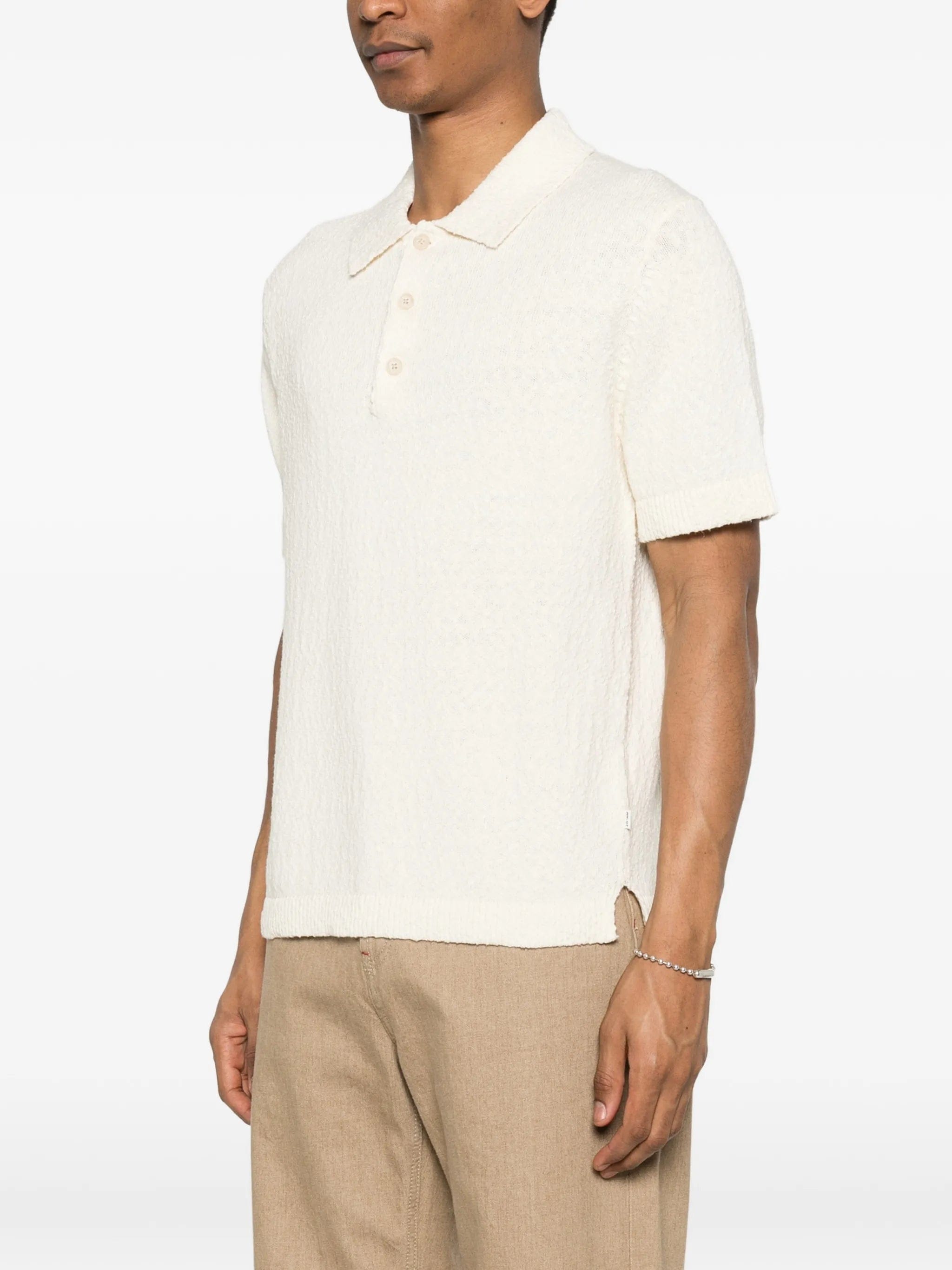 NN07 Randy textured polo shirt