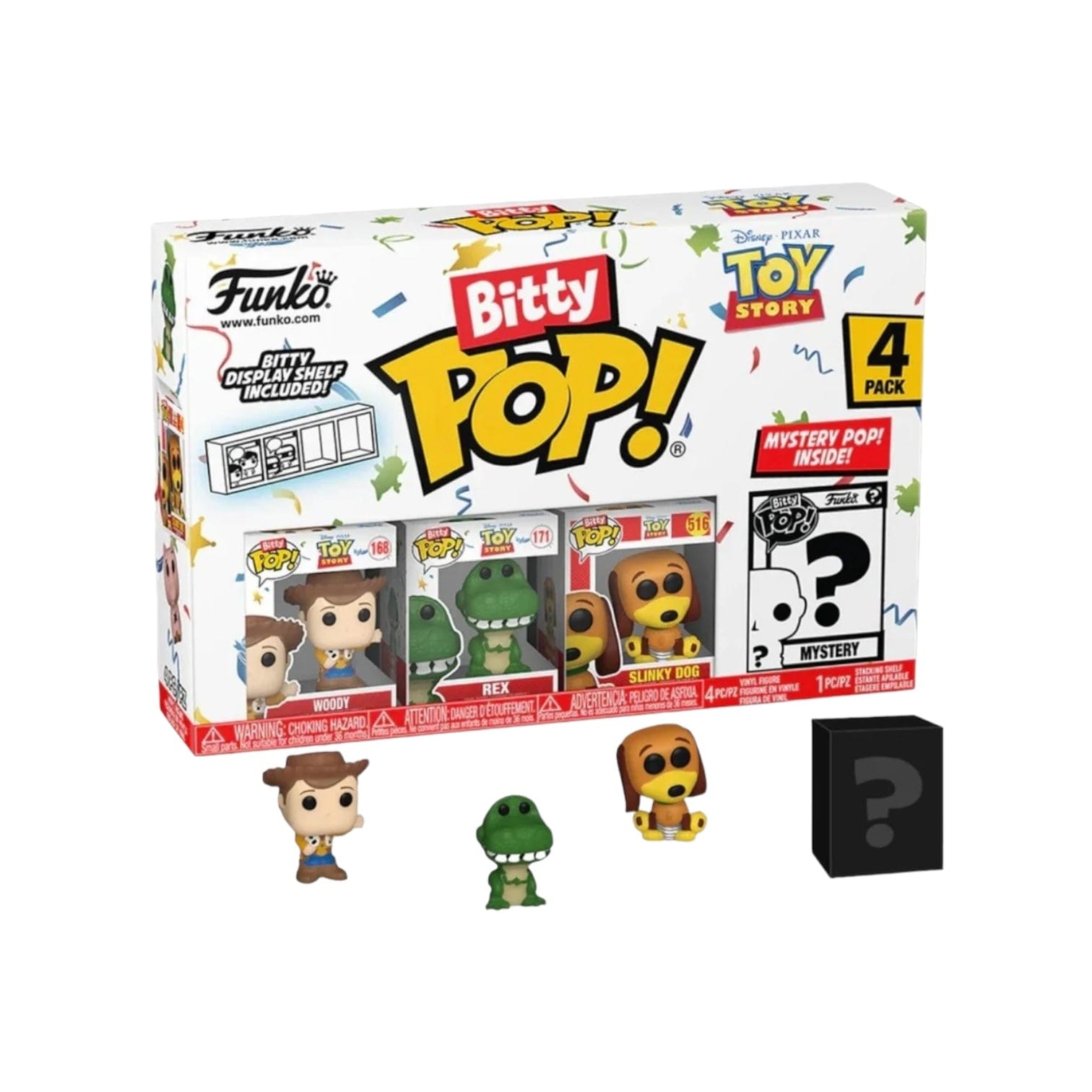 Pop Figures | Funko | Pop Funko | Funko Pop Woody 4 pack Bitty POP! - Toy Story - Chance of Chase