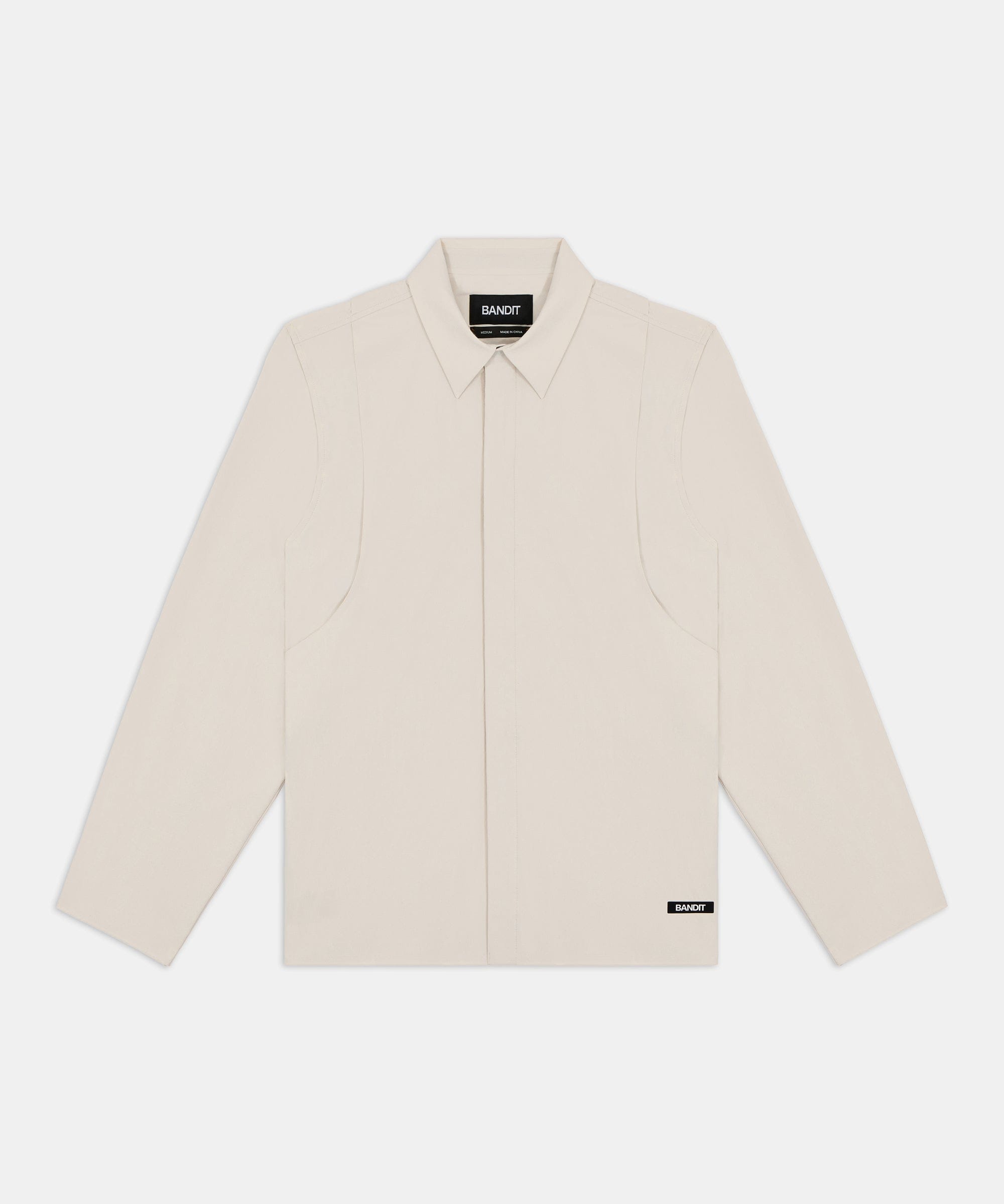 Bandit Running Bandit Mens Terrastretch Director Jacket Cream