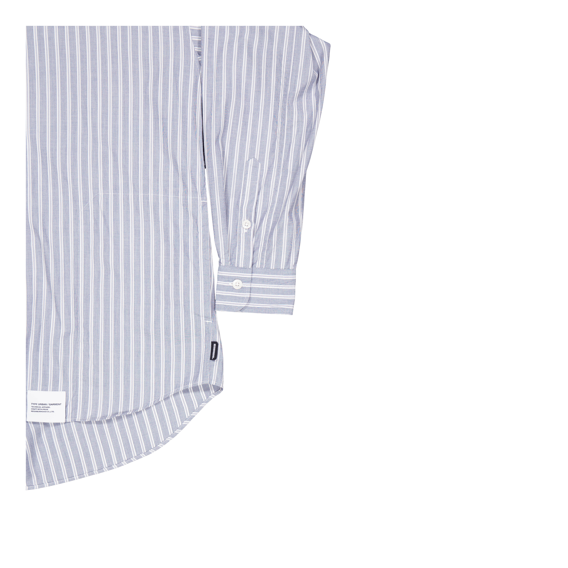 Neighborhood Hooded Shirt Ls White