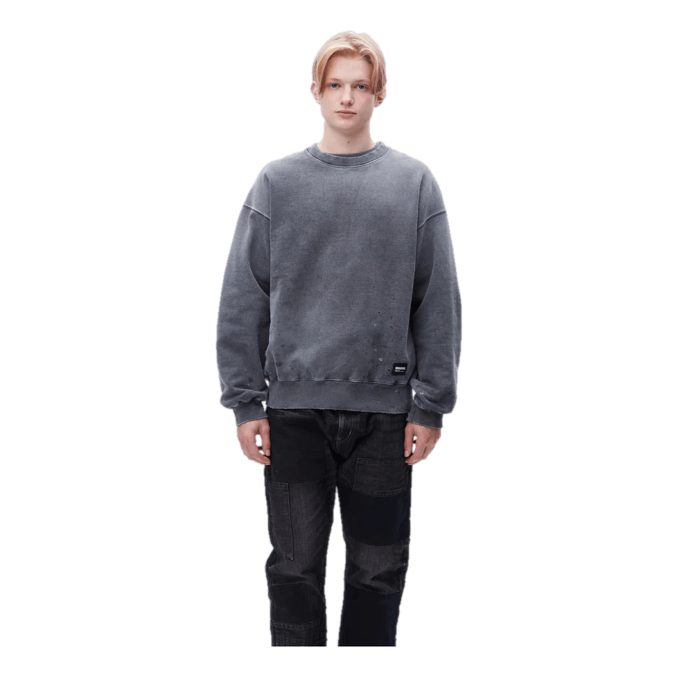 Neighborhood Damage Sweatshirt Ls Gray