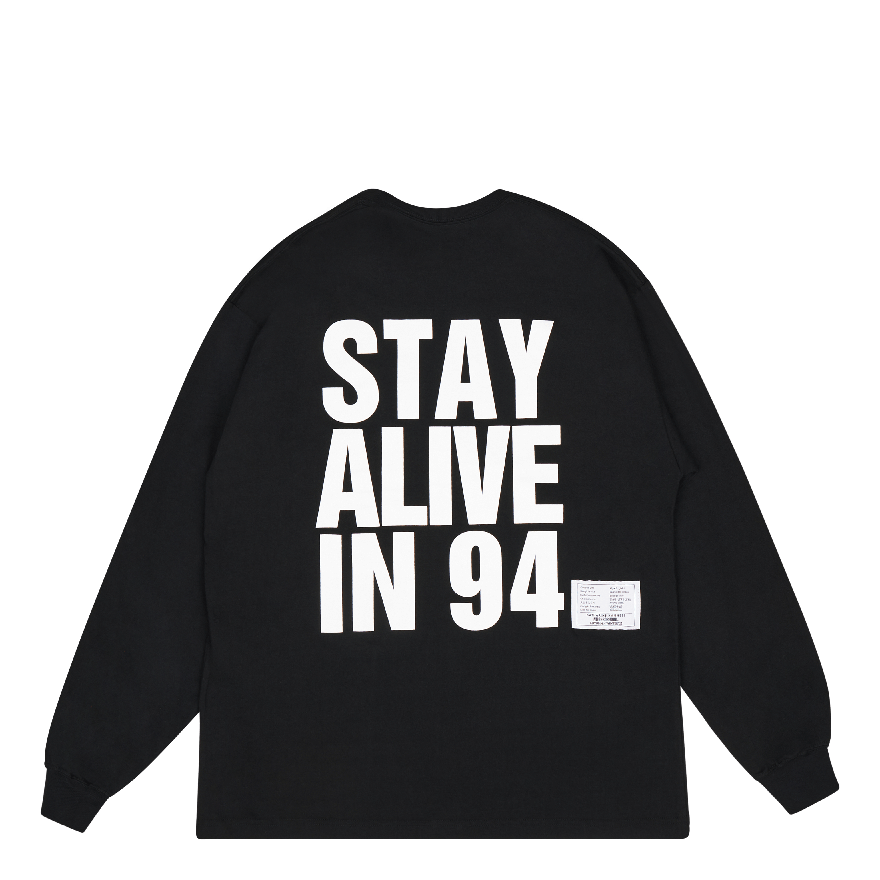 Neighborhood Kh . T-Shirt - 1 Ls . Co Bk