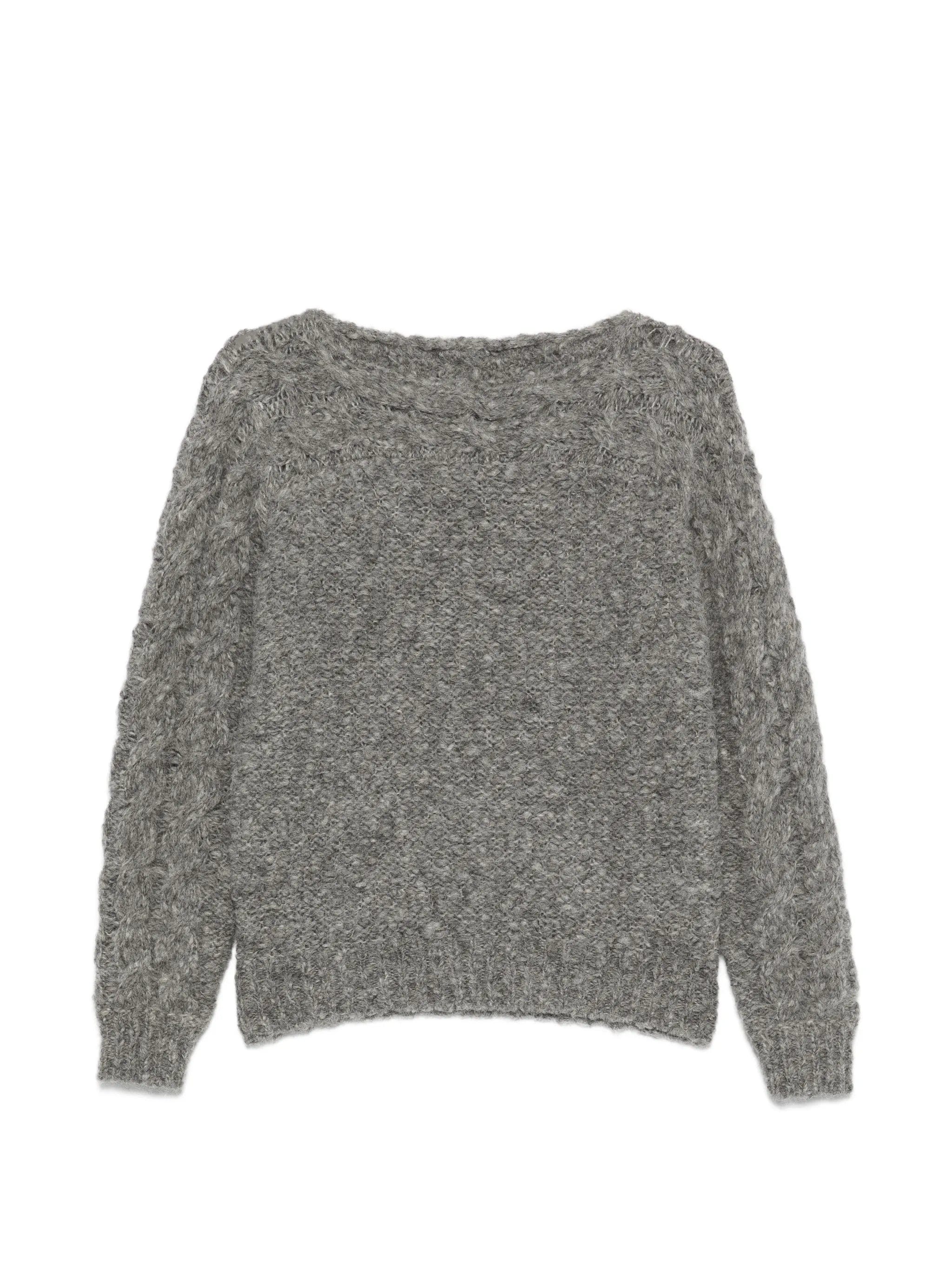 Isabel Marant Ponara cable - knit boat - neck sweater