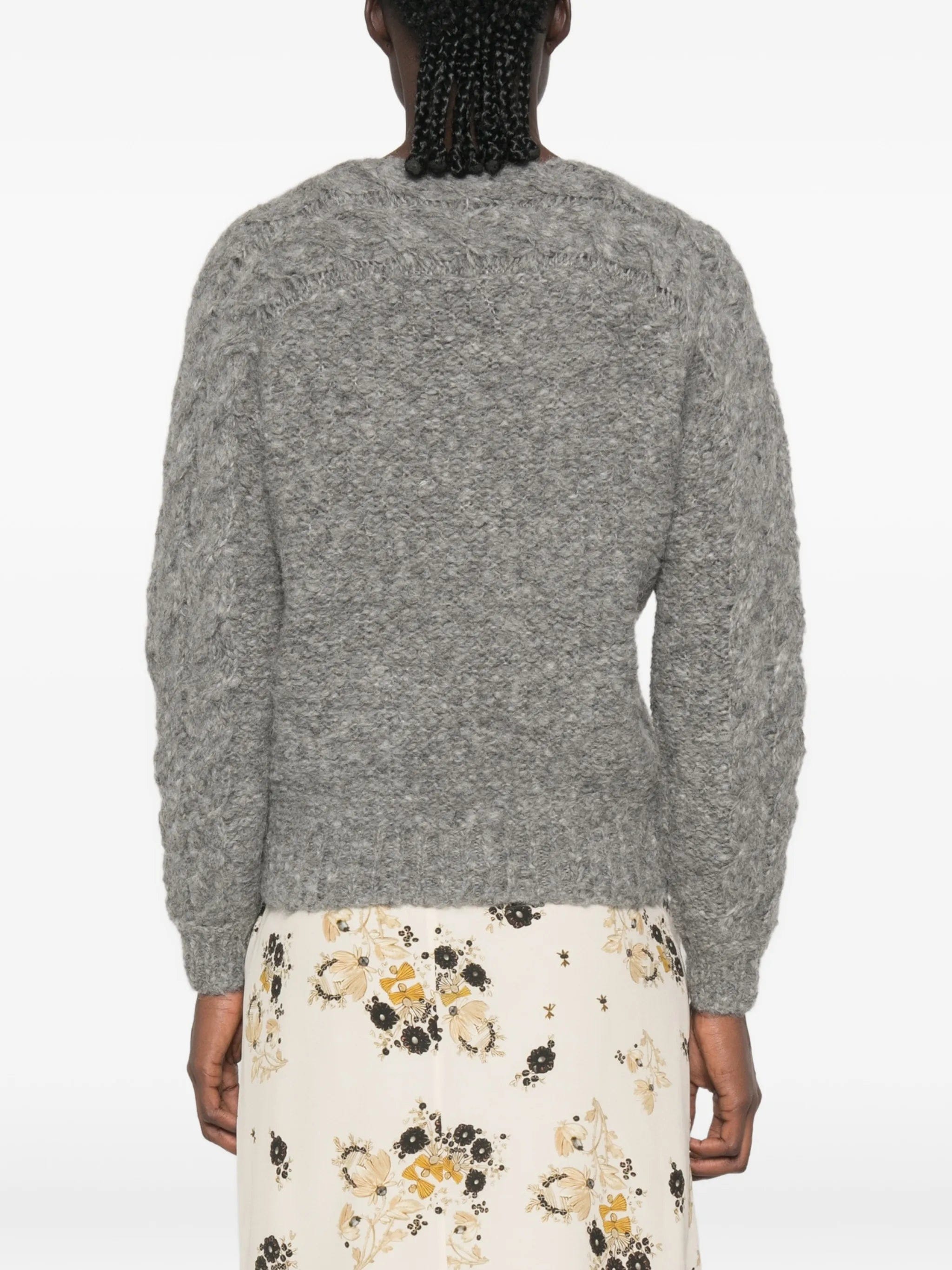 Isabel Marant Ponara cable - knit boat - neck sweater