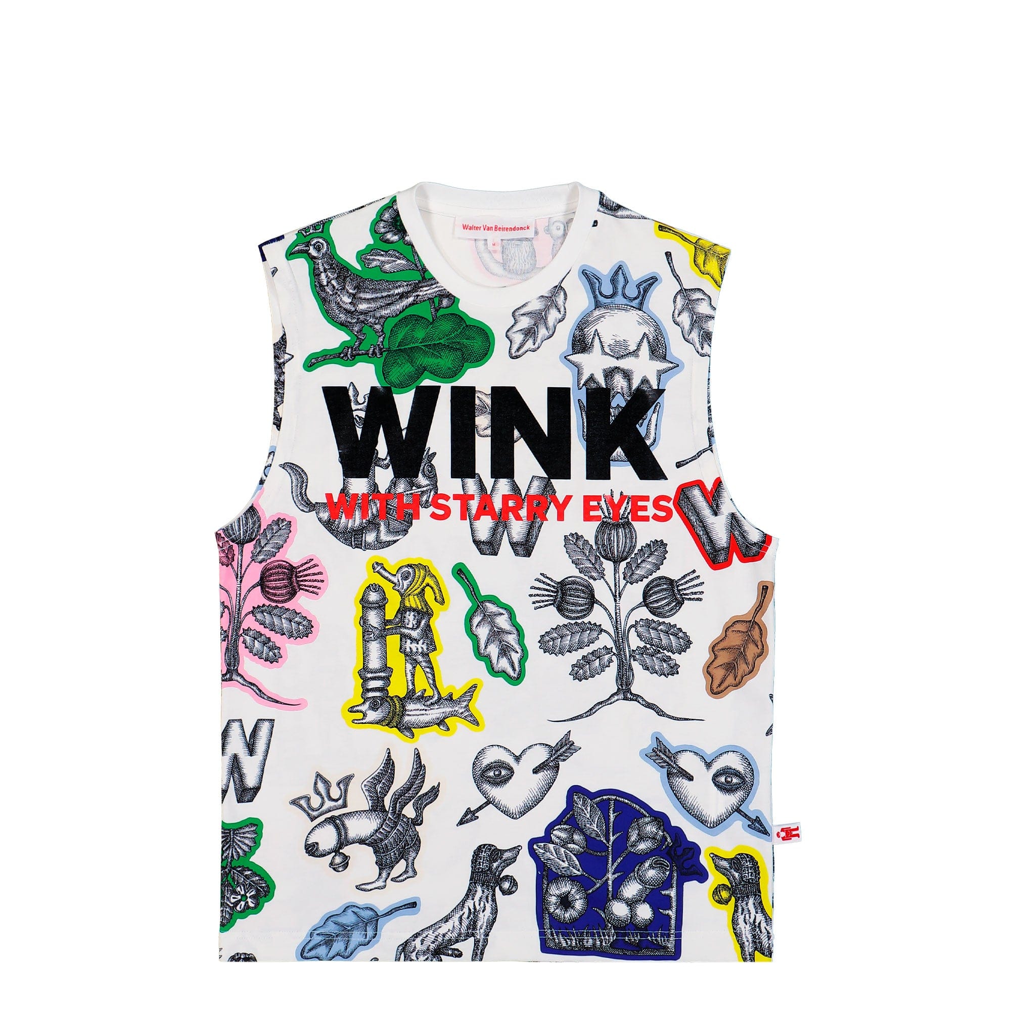 Walter Van Beirendonck Crown Sleeveless Top