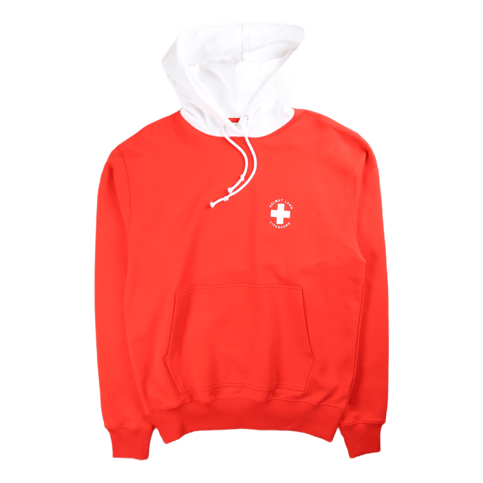 Helmut Lang Lifeguard Hoodie Fiery Red