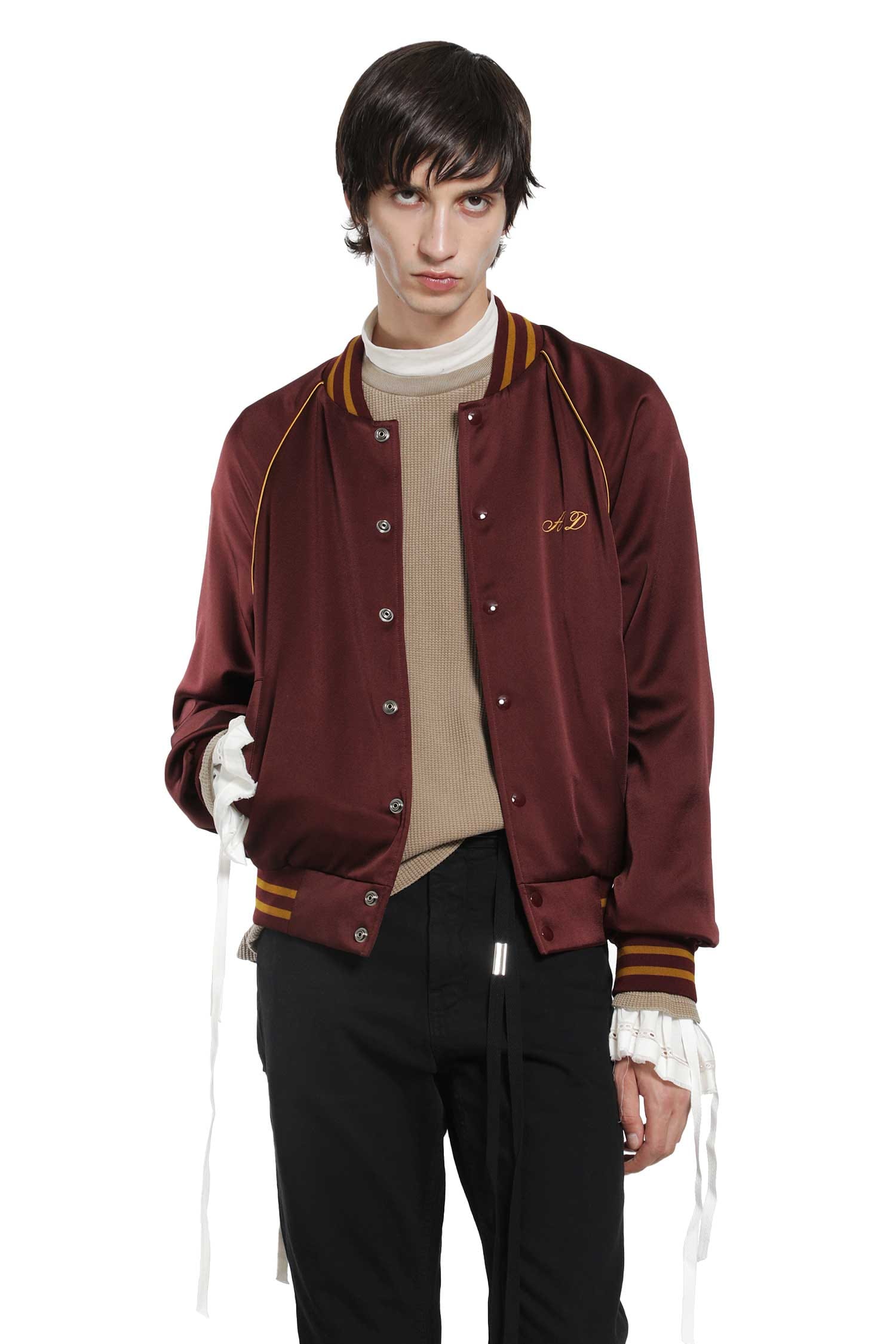 ANN Demeulemeester 'Lovers Forever' Bomber in Cady Satin