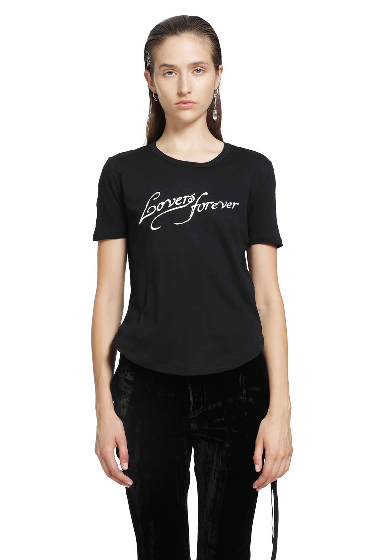 ANN Demeulemeester Floor 'Lovers Forever' Micro T - Shirt