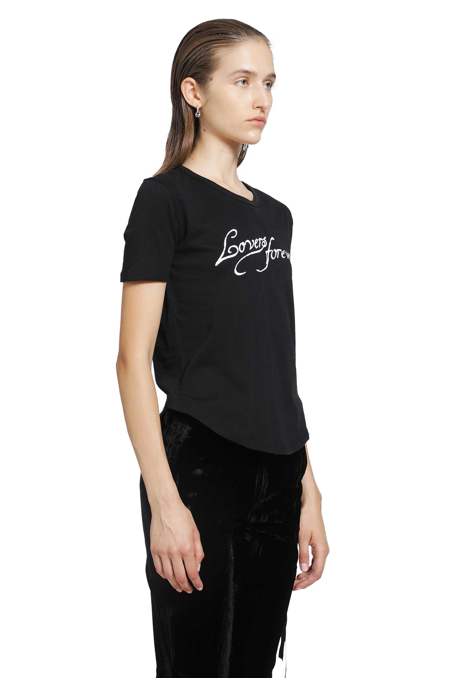 ANN Demeulemeester Floor 'Lovers Forever' Micro T - Shirt