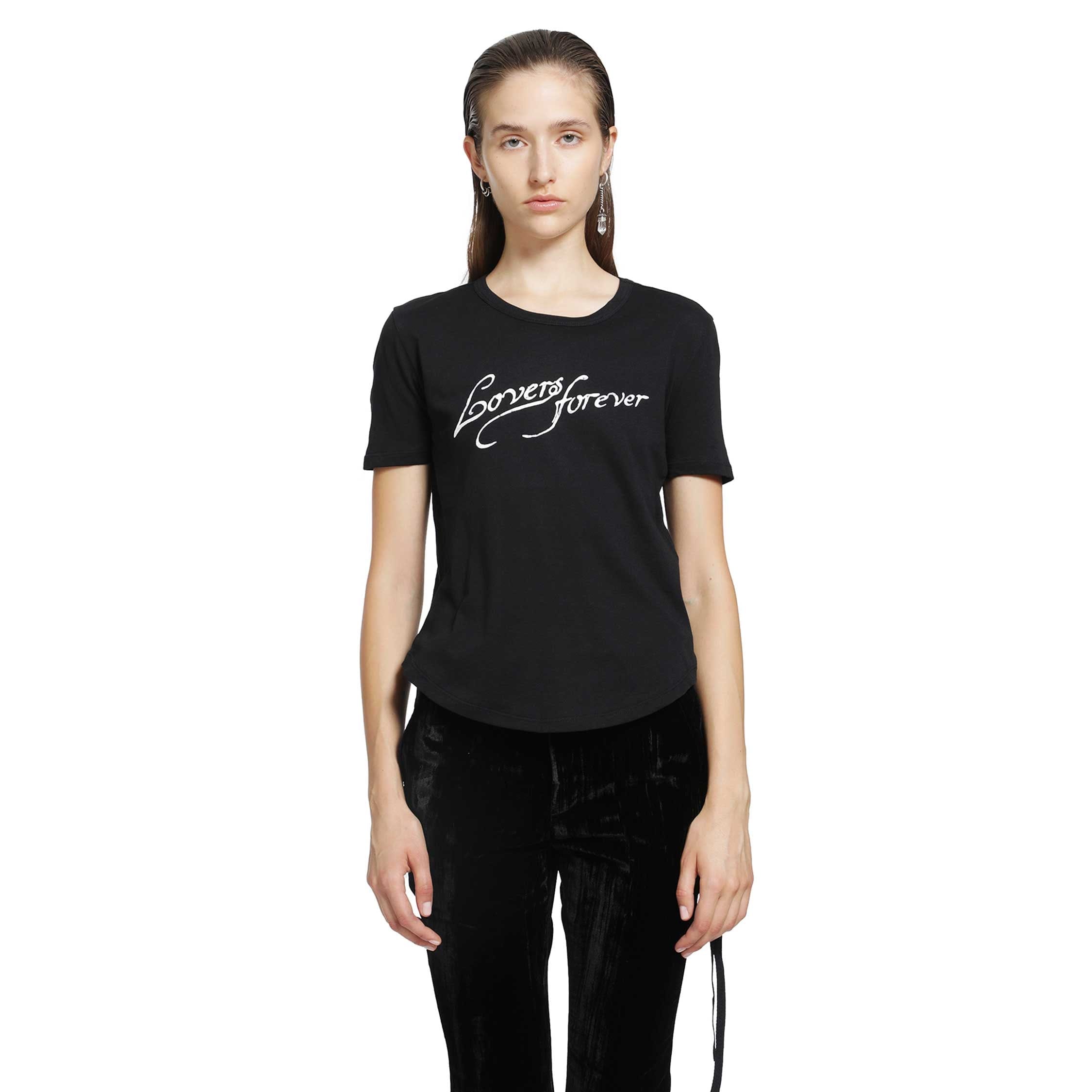 ANN Demeulemeester Floor 'Lovers Forever' Micro T - Shirt