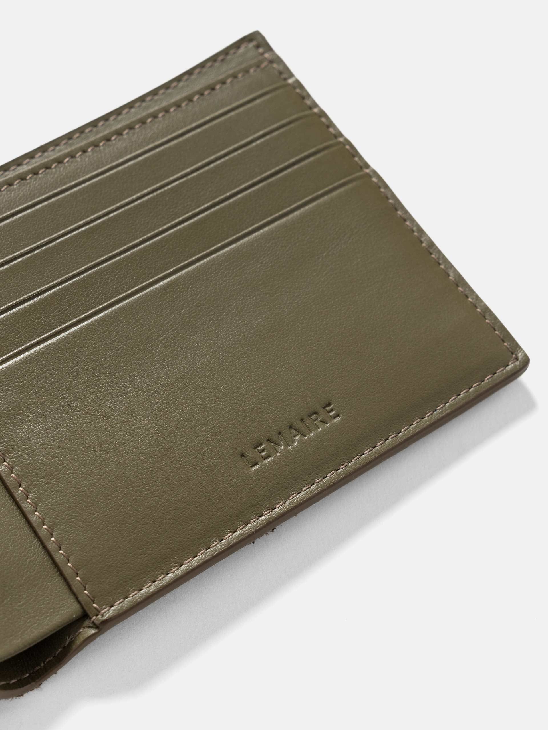 Lemaire Soft Tab Bifold Velvet Moss