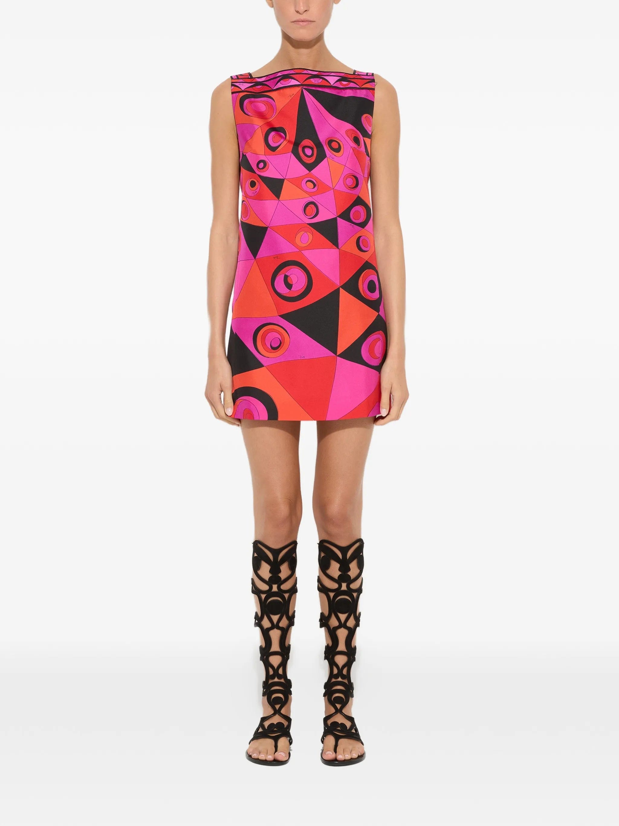 PUCCI Occhi - print silk dress