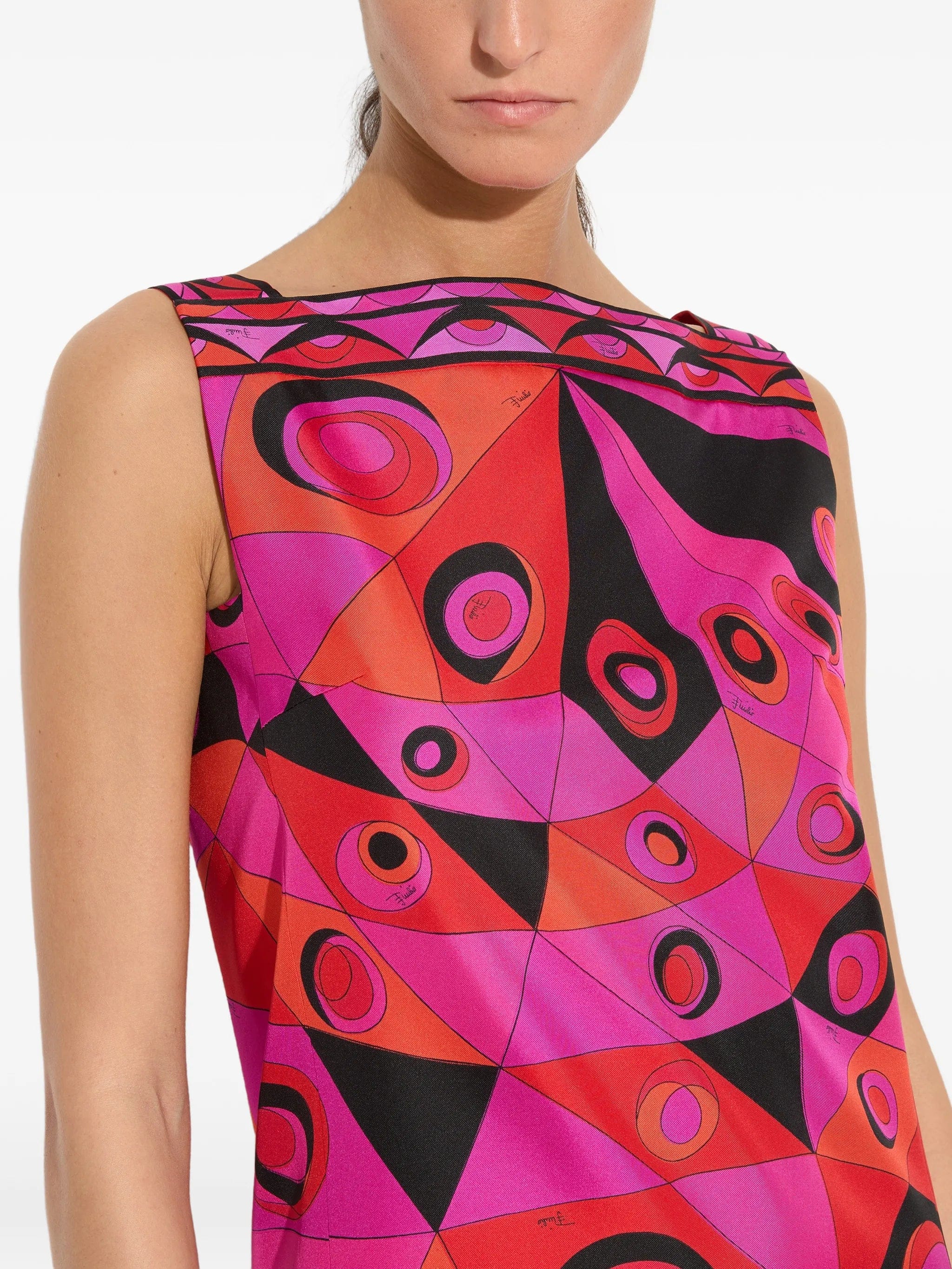 PUCCI Occhi - print silk dress
