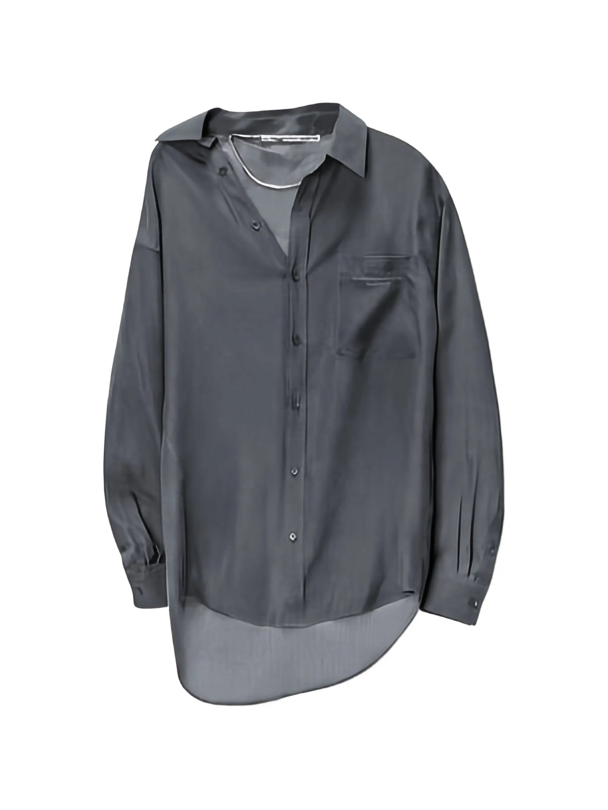 Alexander Wang off - shoulder shirt mini dress