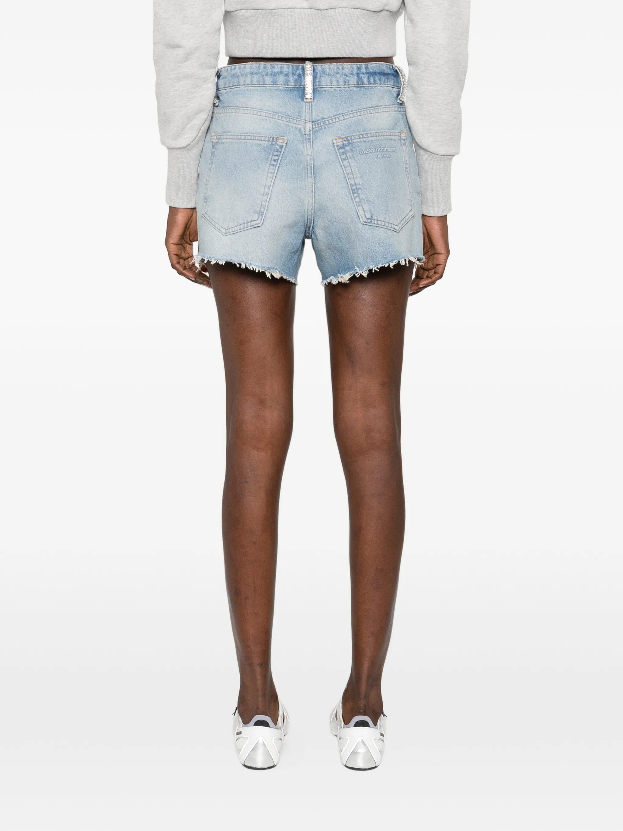 Alexander Wang five - pocket belt - loop shorts