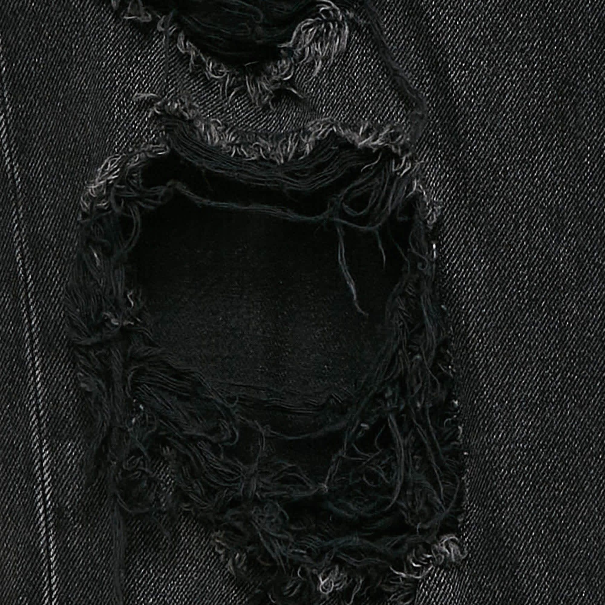 Alexander Wang Denim x Alexander Wang Black Distressed Denim Rival Jeans M Waist 30"